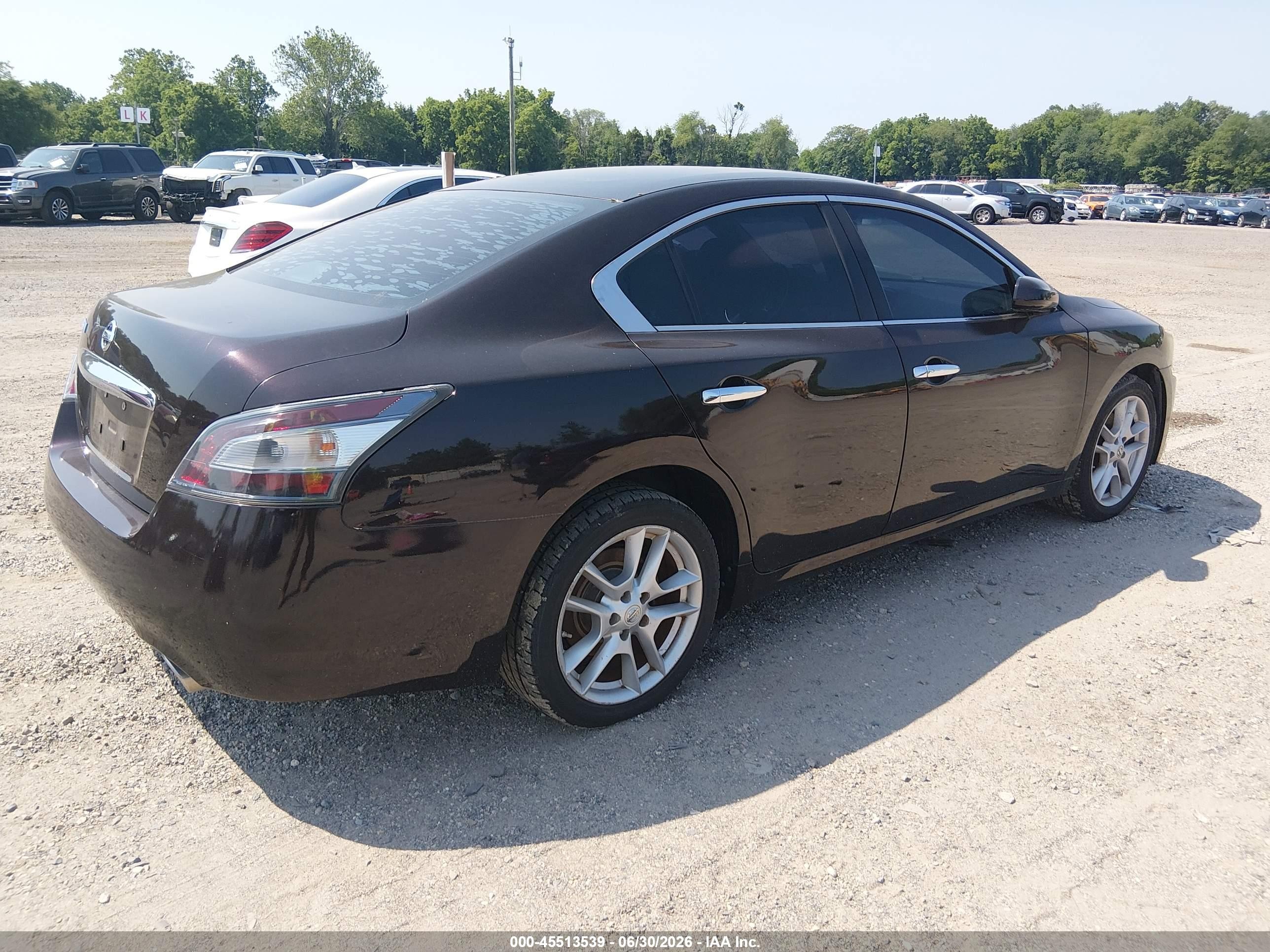 2013 Nissan Maxima 3.5 S Brown vin: 1N4AA5APXDC837276