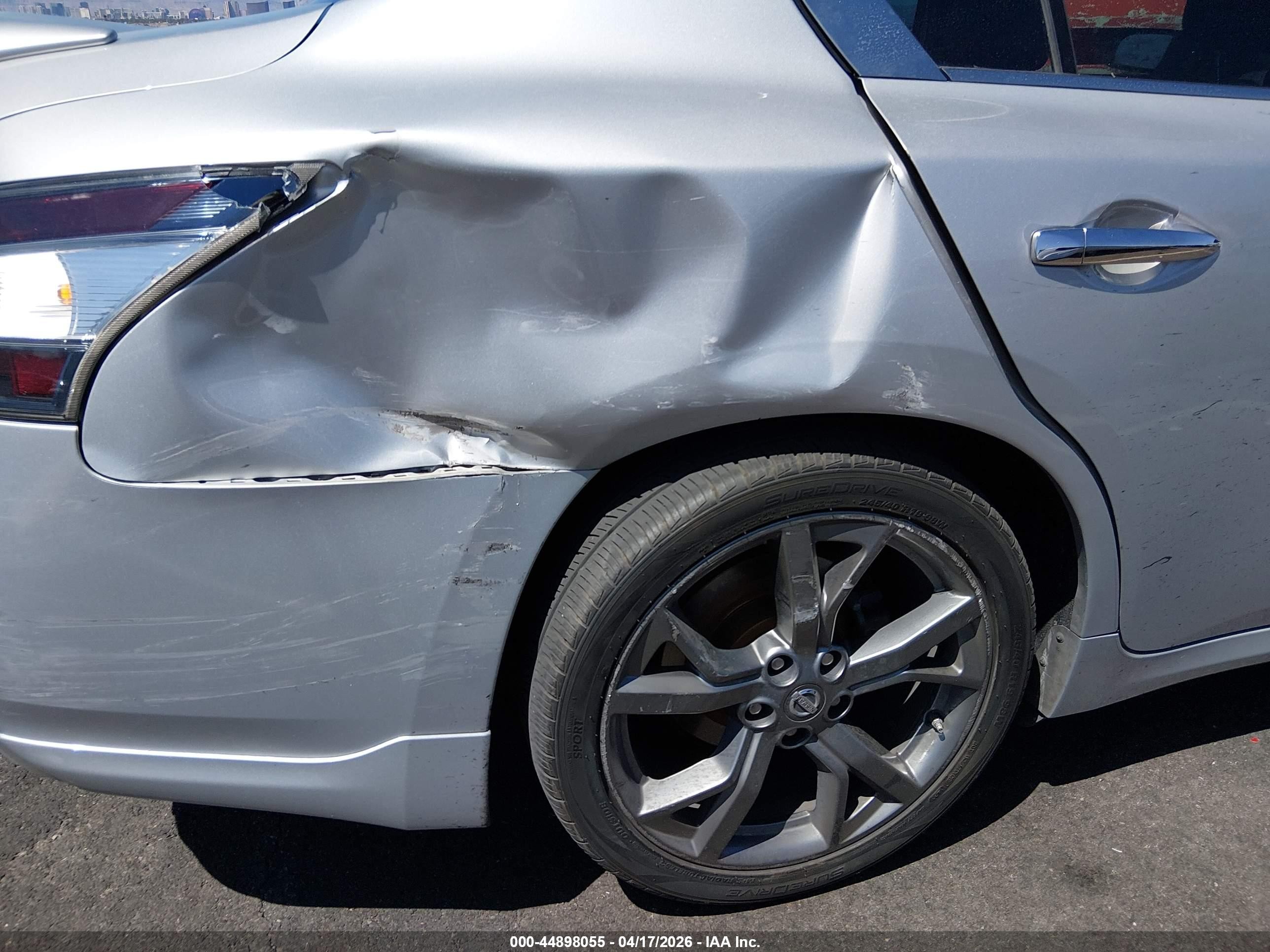 2013 Nissan Maxima 3.5 Sv Silver vin: 1N4AA5APXDC841800