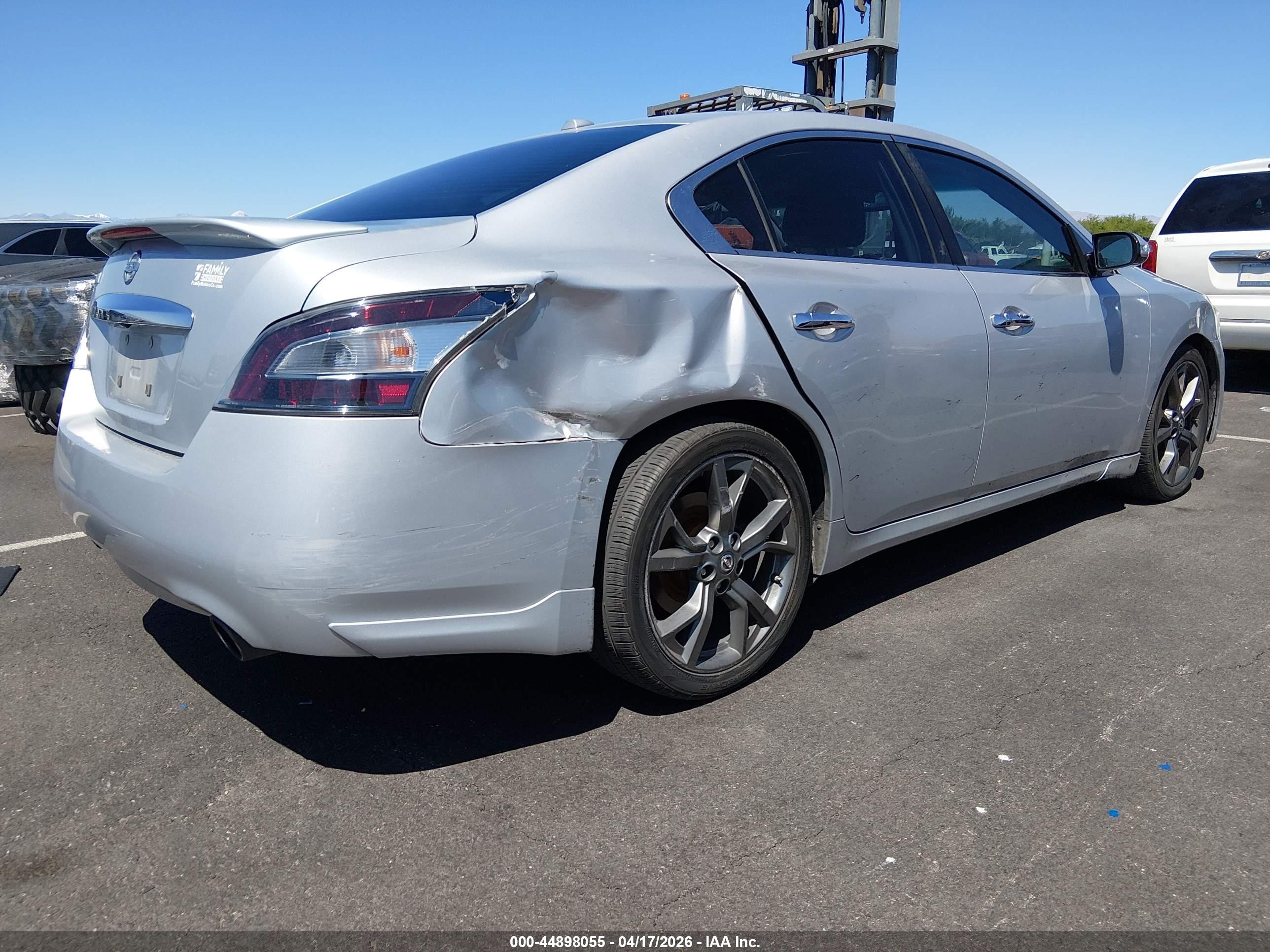 2013 Nissan Maxima 3.5 Sv Silver vin: 1N4AA5APXDC841800