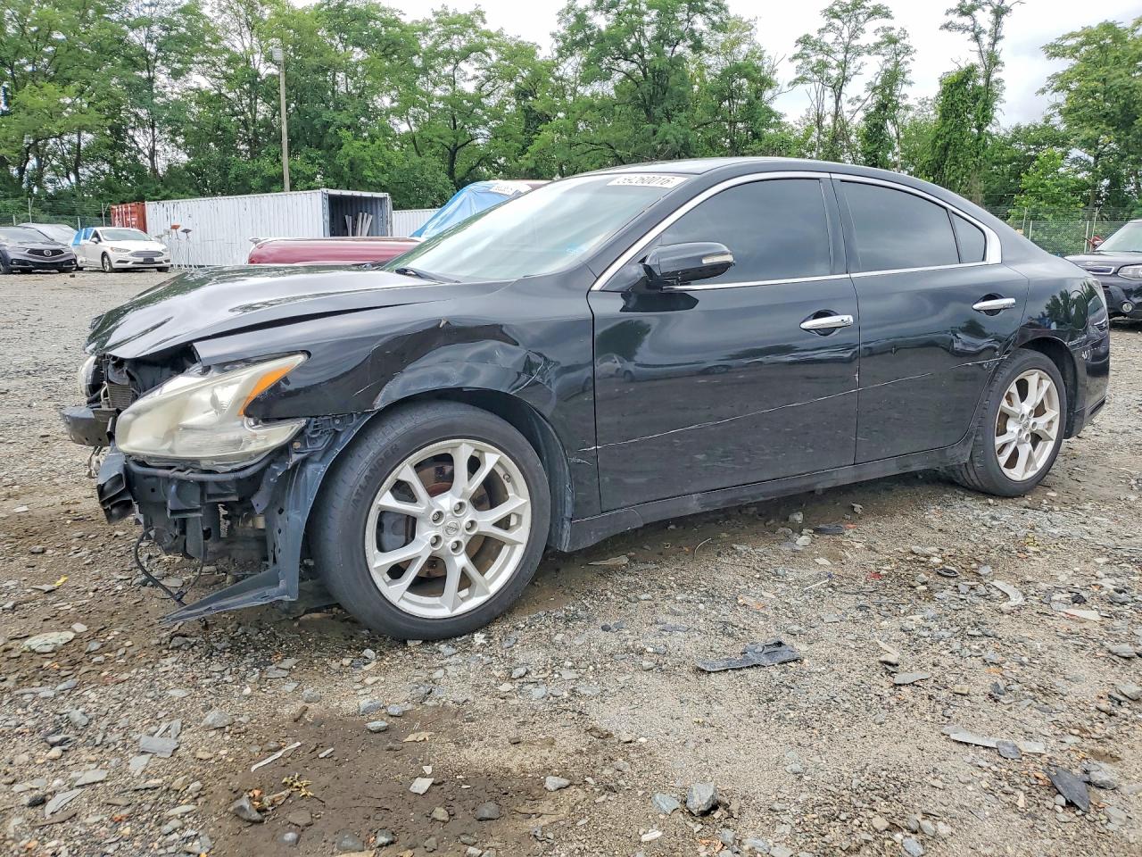 2013 Nissan Maxima 3.5 S Black vin: 1N4AA5APXDC845054