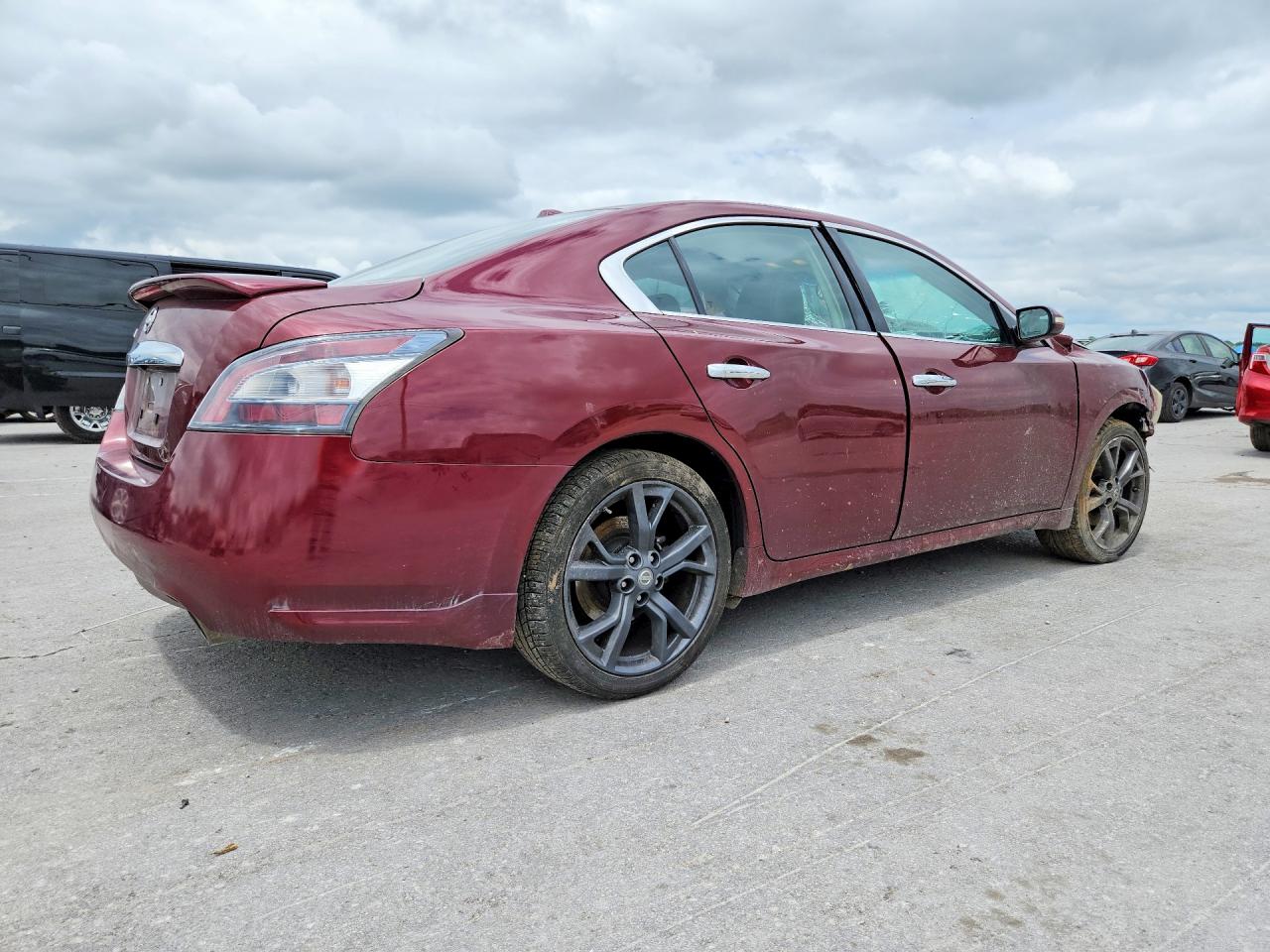 2013 Nissan Maxima 3.5 Sv Burgundy vin: 1N4AA5APXDC848018