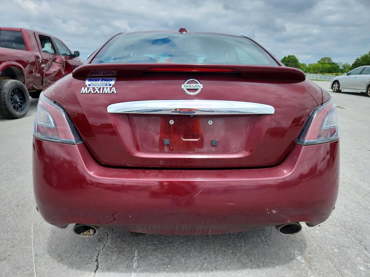 2013 Nissan Maxima 3.5 Sv Burgundy vin: 1N4AA5APXDC848018