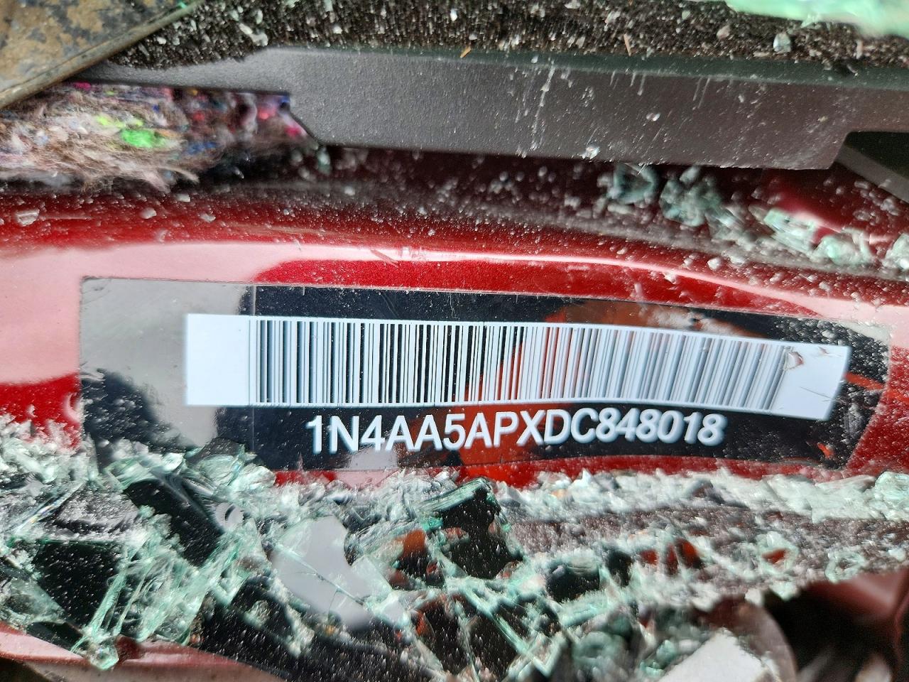 2013 Nissan Maxima 3.5 Sv Burgundy vin: 1N4AA5APXDC848018