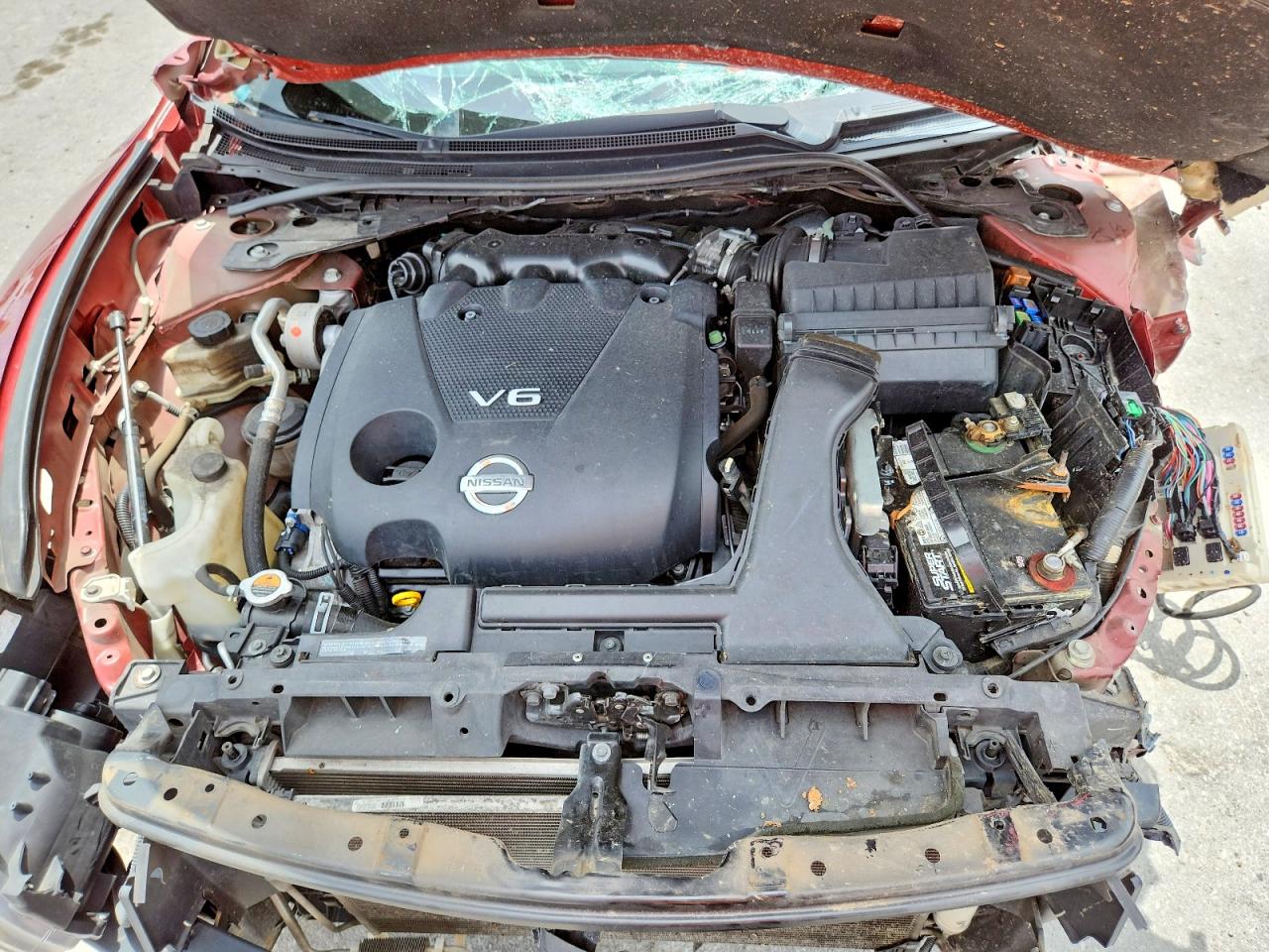 2013 Nissan Maxima 3.5 Sv Burgundy vin: 1N4AA5APXDC848018