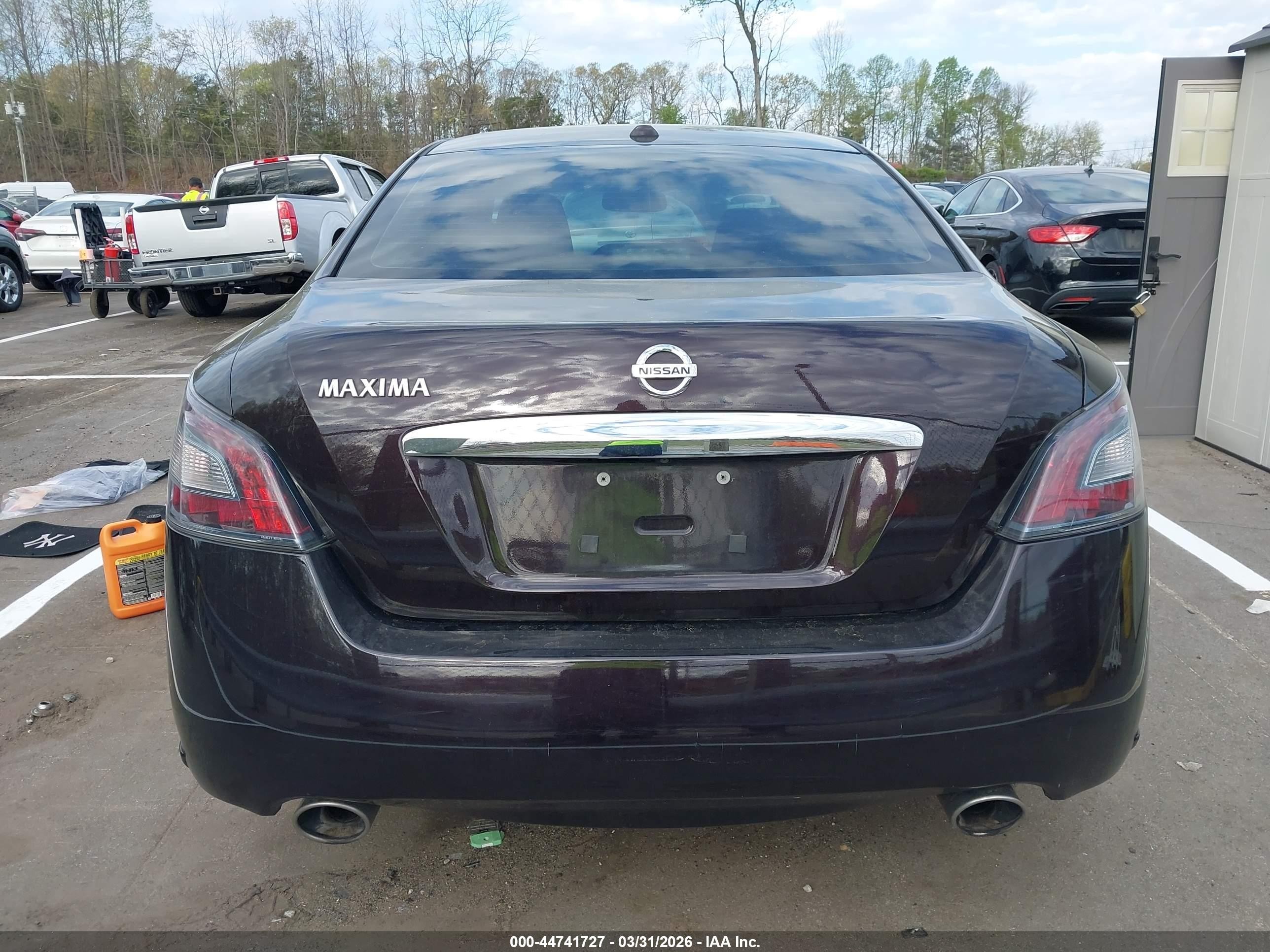 2013 Nissan Maxima 3.5 Sv Black vin: 1N4AA5APXDC848214