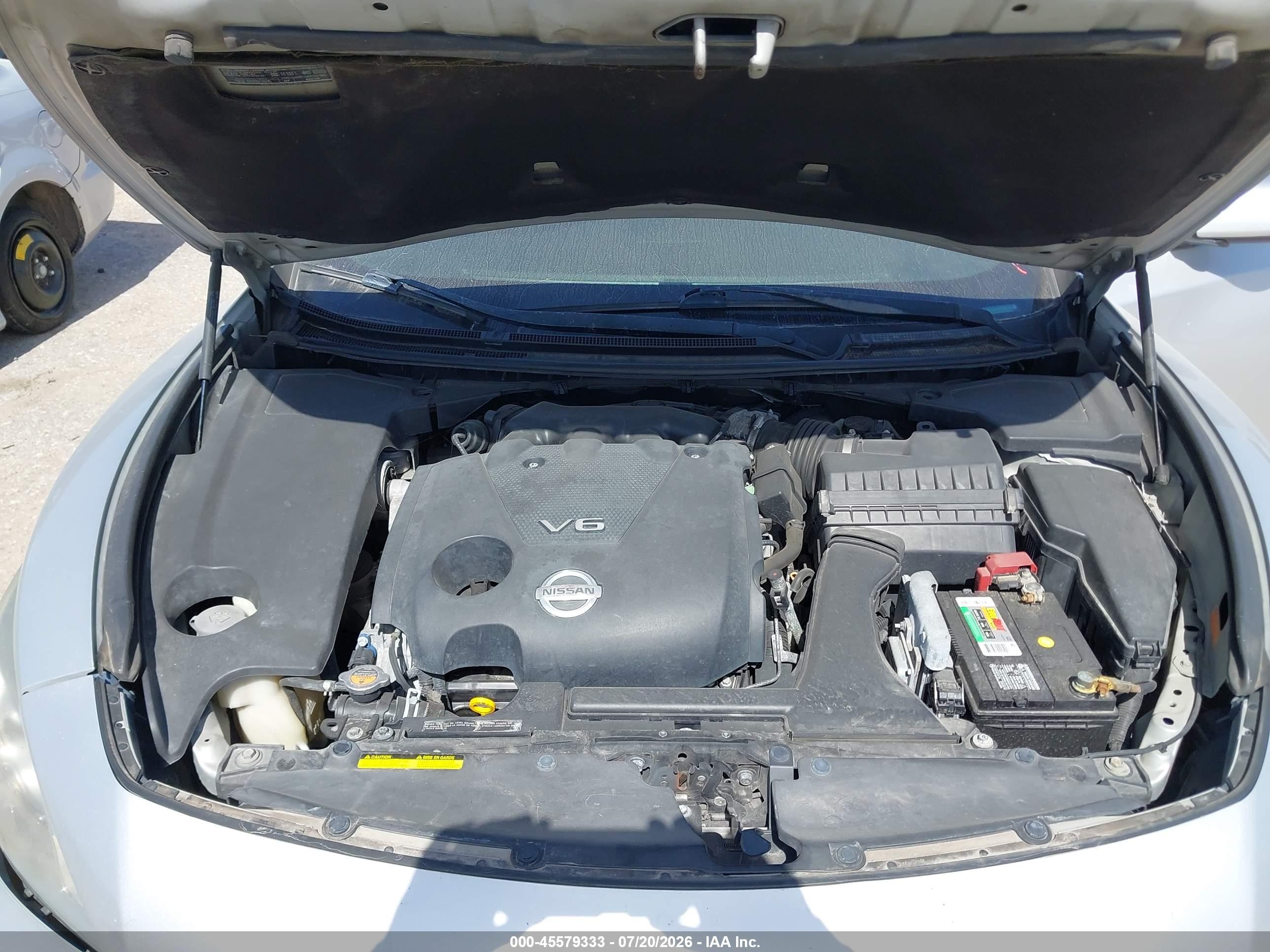 2013 Nissan Maxima 3.5 Sv Silver vin: 1N4AA5APXDC848374