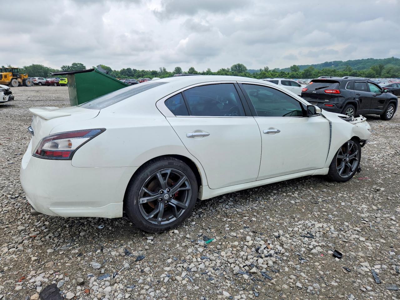 2014 Nissan Maxima 3.5 Sv White vin: 1N4AA5APXEC437476