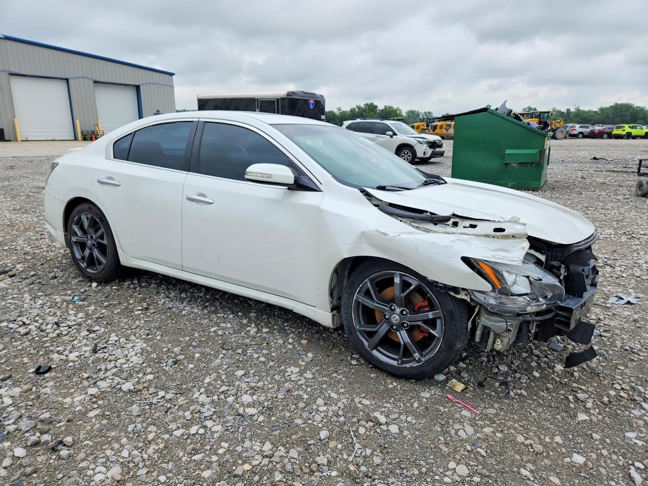 2014 Nissan Maxima 3.5 Sv White vin: 1N4AA5APXEC437476