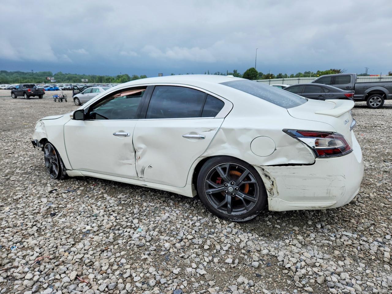 2014 Nissan Maxima 3.5 Sv White vin: 1N4AA5APXEC437476