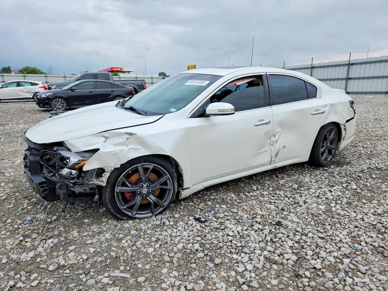 2014 Nissan Maxima 3.5 Sv White vin: 1N4AA5APXEC437476
