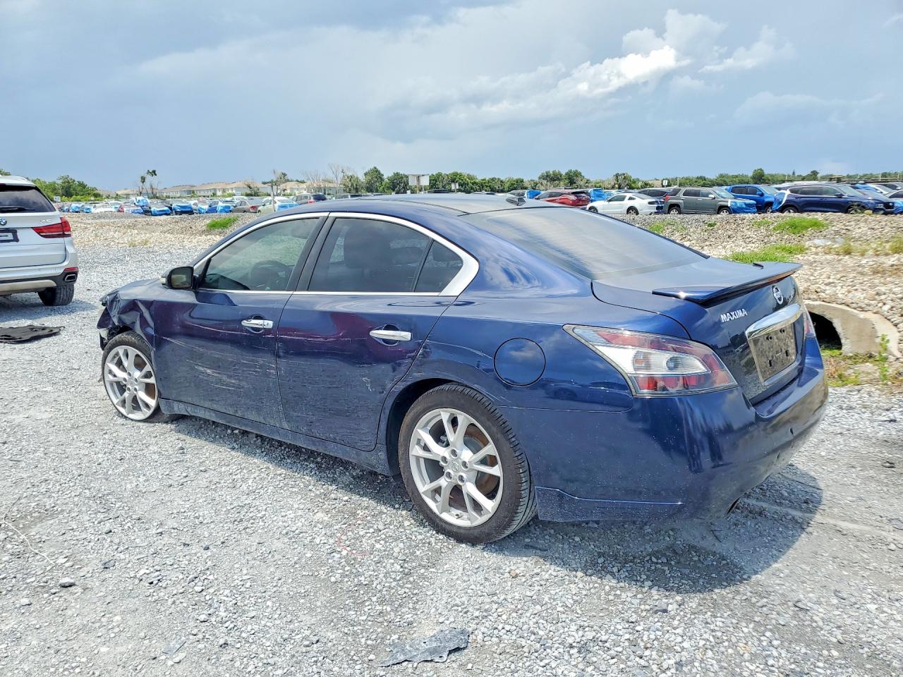 2014 Nissan Maxima 3.5 Sv Blue vin: 1N4AA5APXEC442905