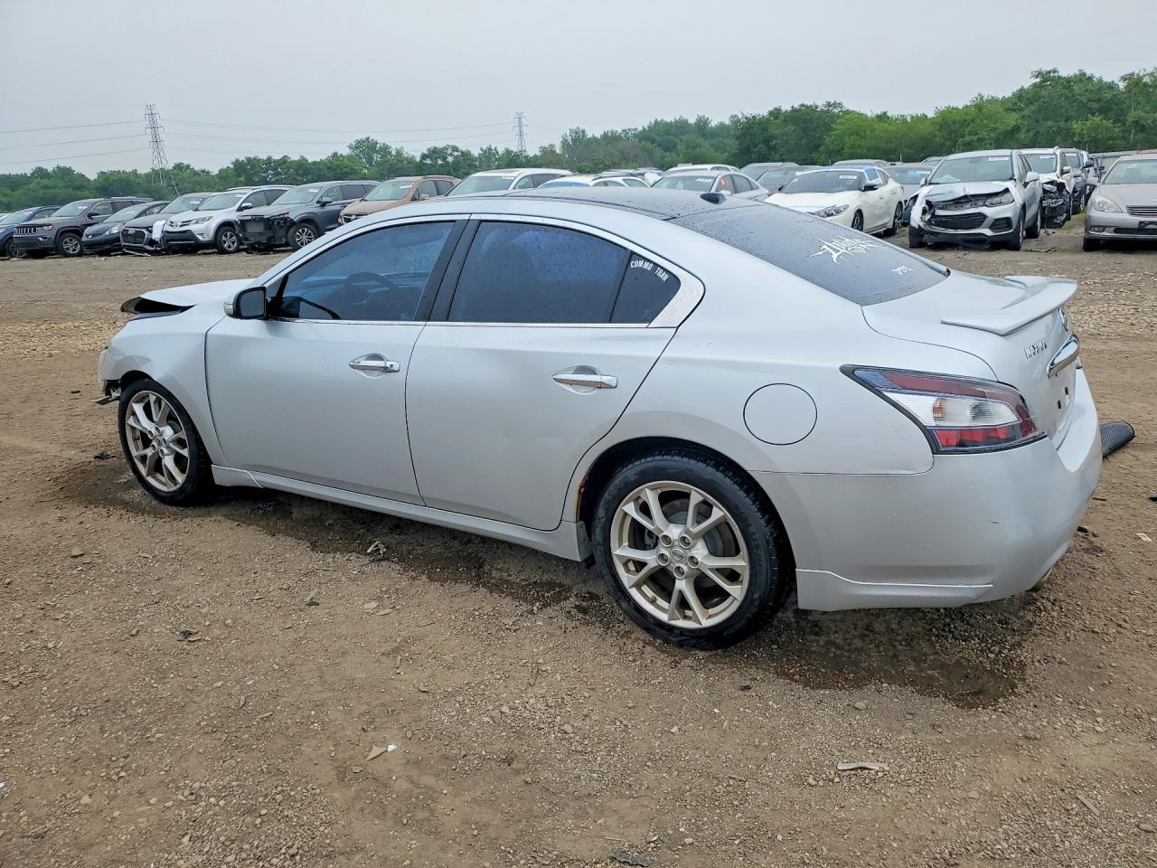 2014 Nissan Maxima 3.5 Sv Silver vin: 1N4AA5APXEC444816