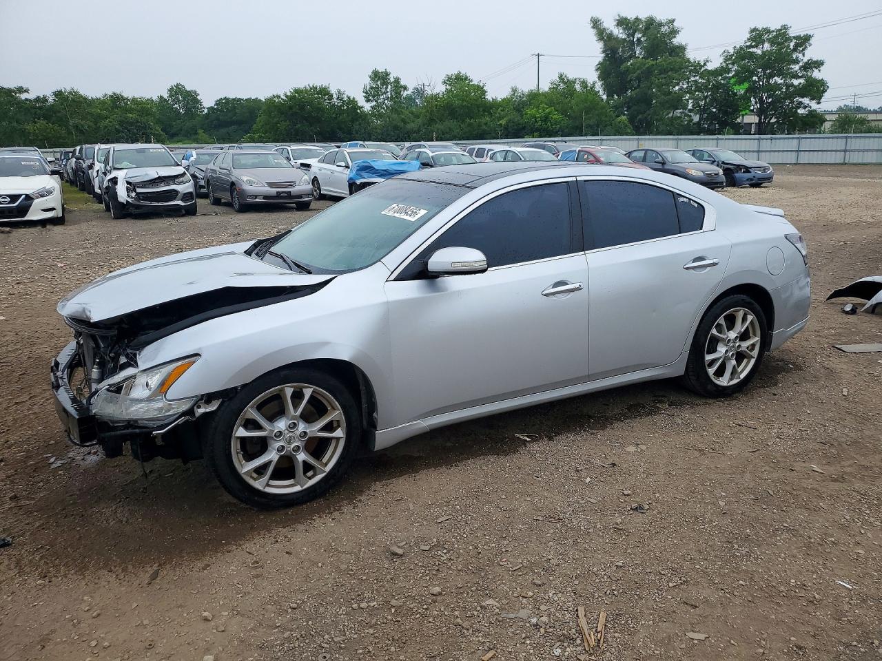 2014 Nissan Maxima 3.5 Sv Silver vin: 1N4AA5APXEC444816