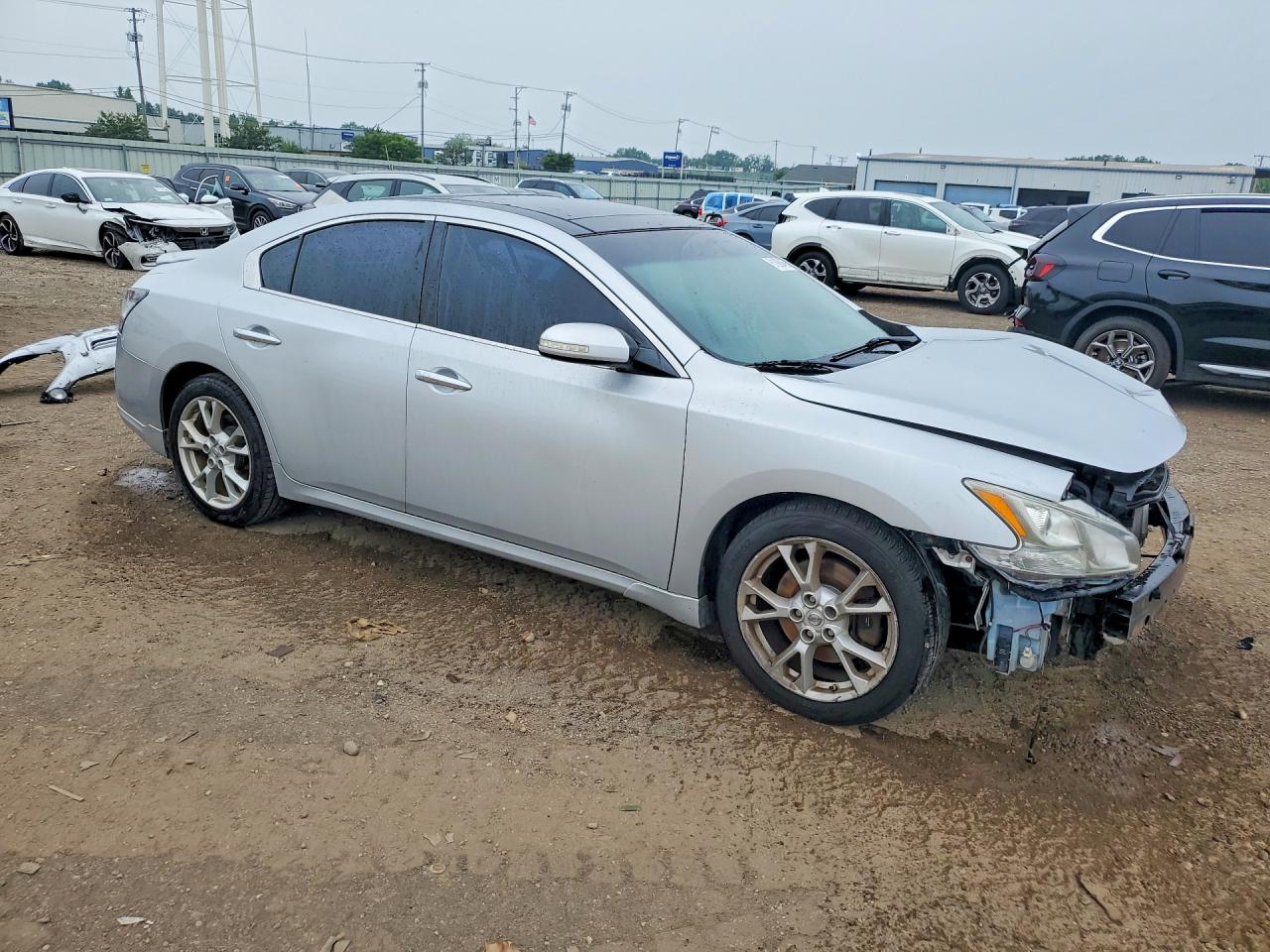 2014 Nissan Maxima 3.5 Sv Silver vin: 1N4AA5APXEC444816