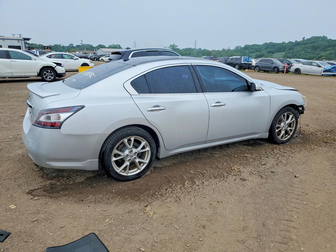 2014 Nissan Maxima 3.5 Sv Silver vin: 1N4AA5APXEC444816