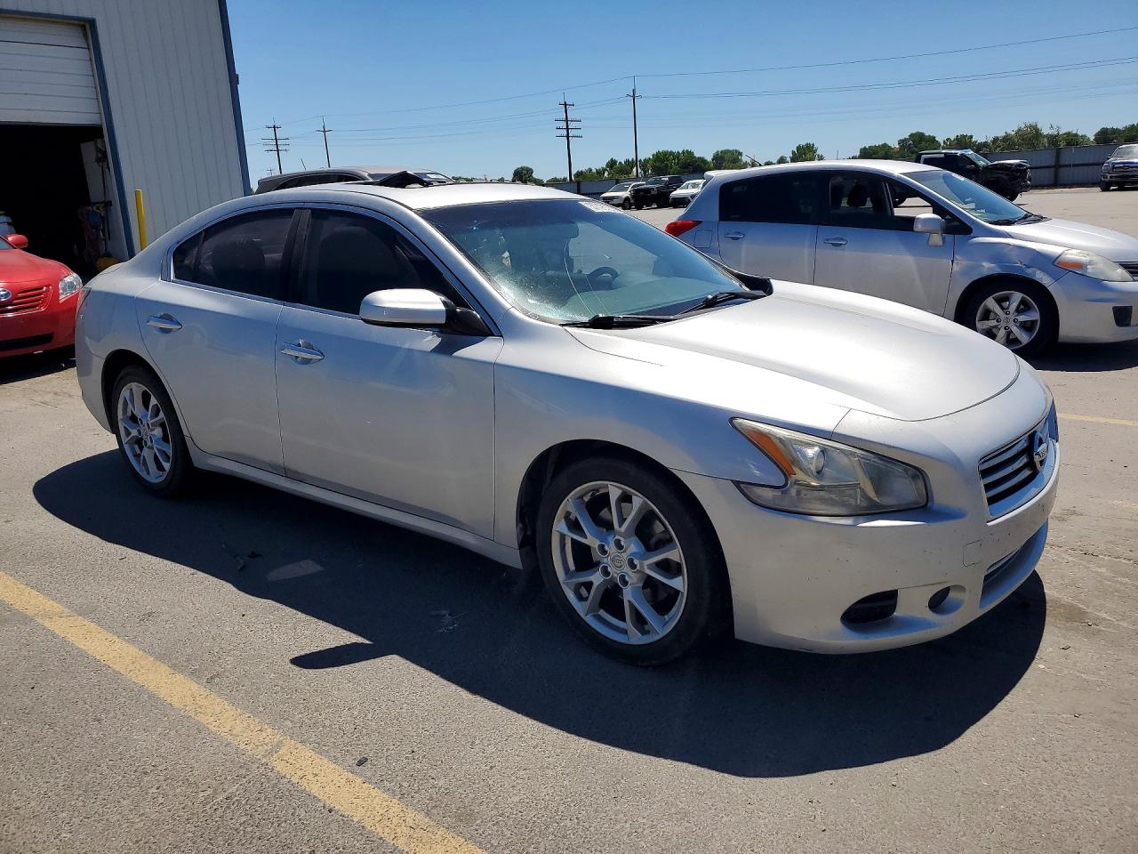 2014 Nissan Maxima 3.5 S Silver vin: 1N4AA5APXEC447084