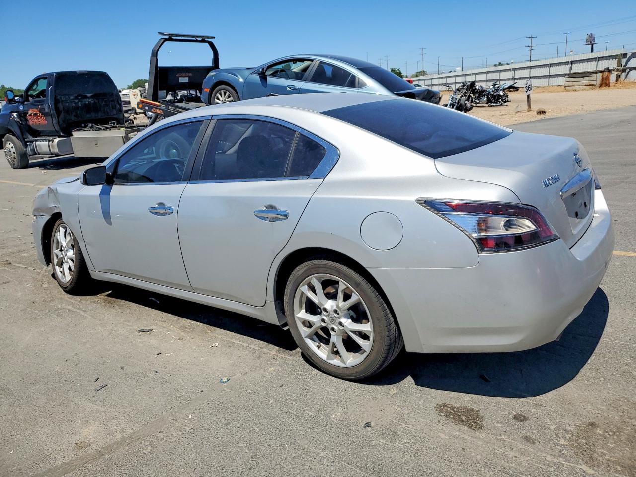 2014 Nissan Maxima 3.5 S Silver vin: 1N4AA5APXEC447084