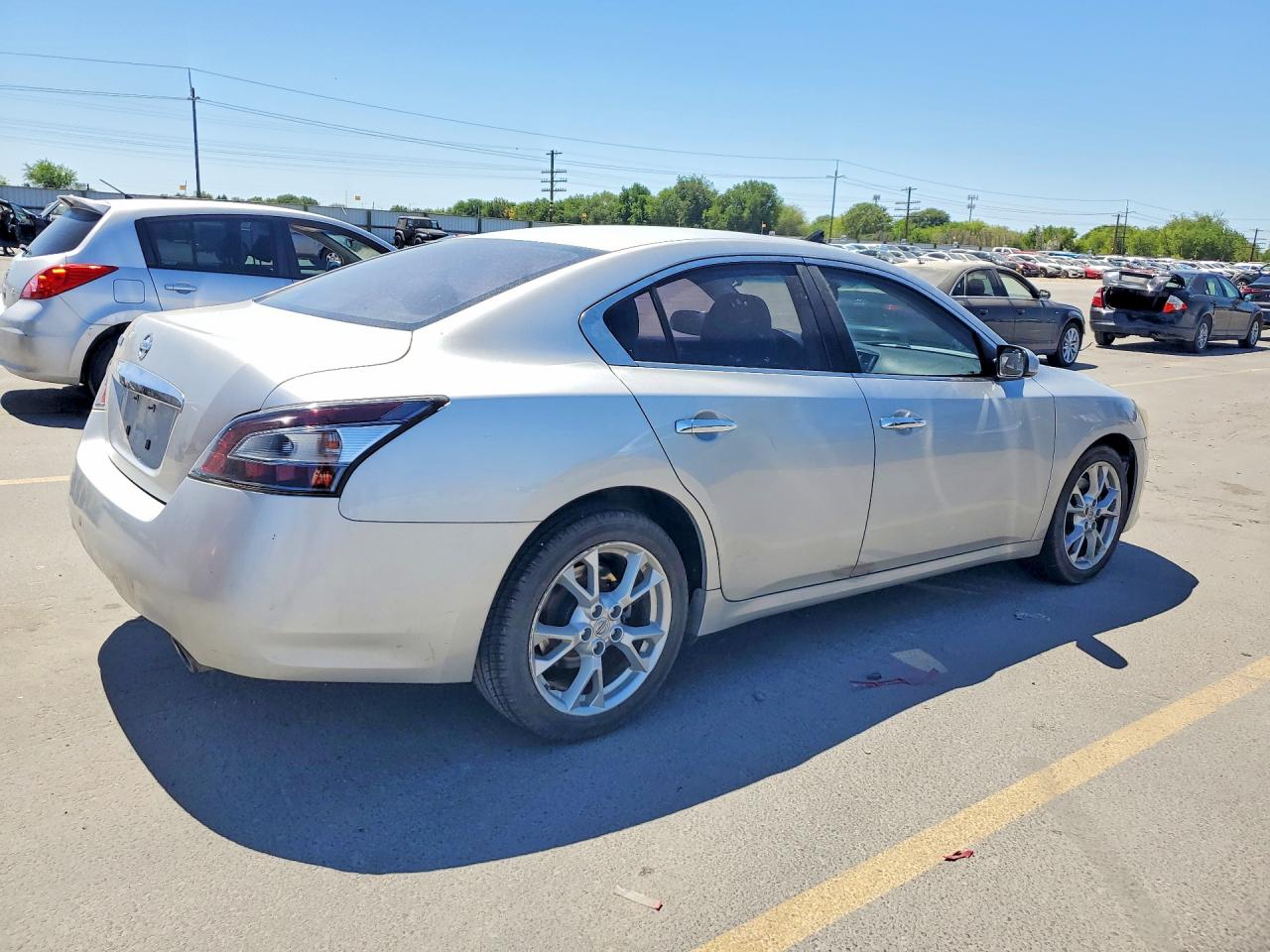 2014 Nissan Maxima 3.5 S Silver vin: 1N4AA5APXEC447084