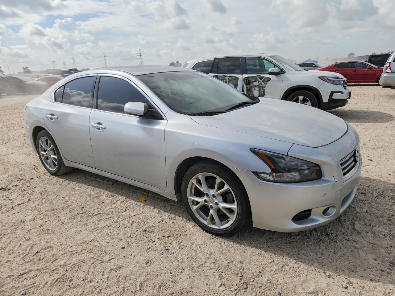 2014 Nissan Maxima 3.5 S Silver vin: 1N4AA5APXEC448042