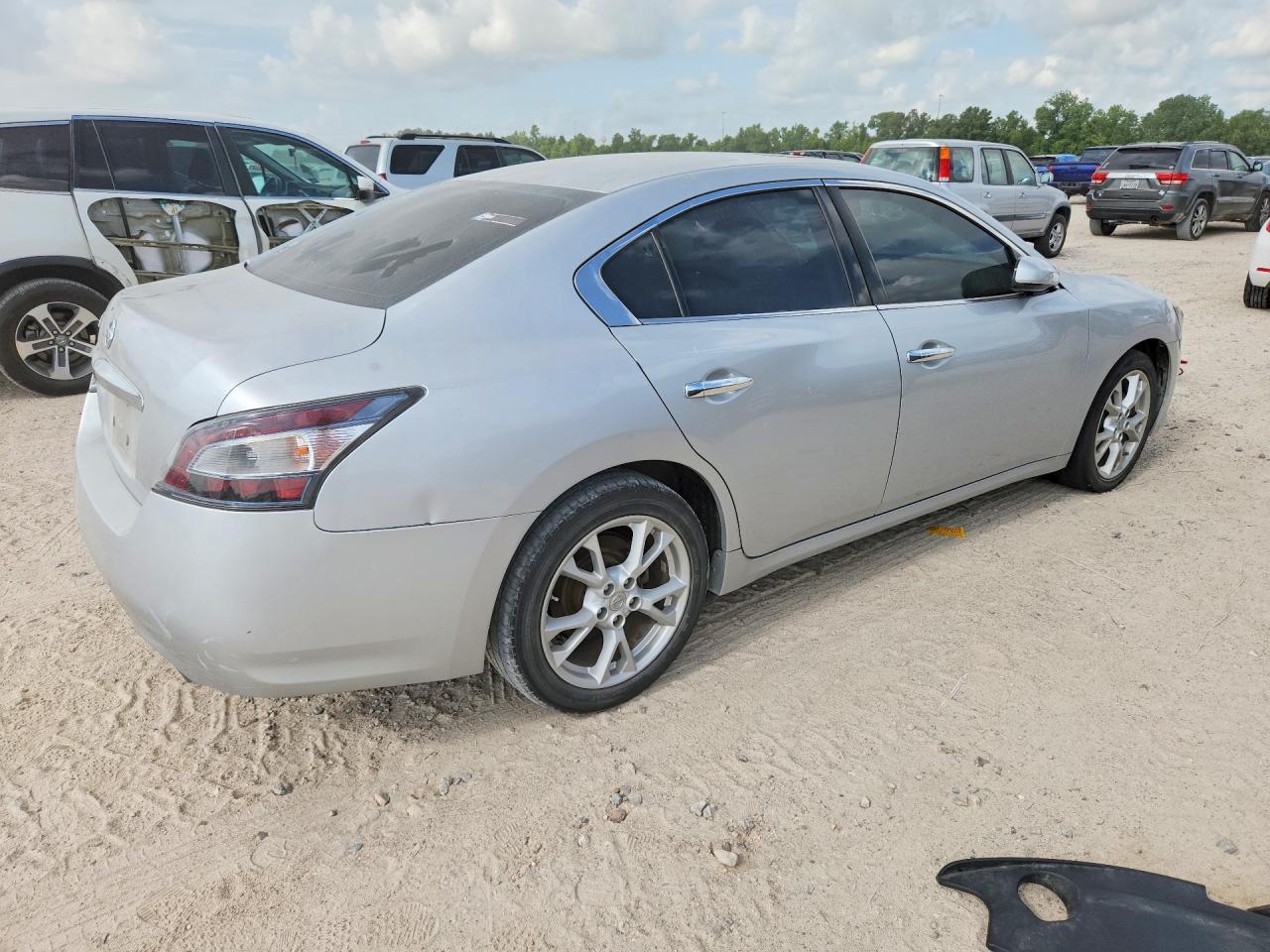 2014 Nissan Maxima 3.5 S Silver vin: 1N4AA5APXEC448042