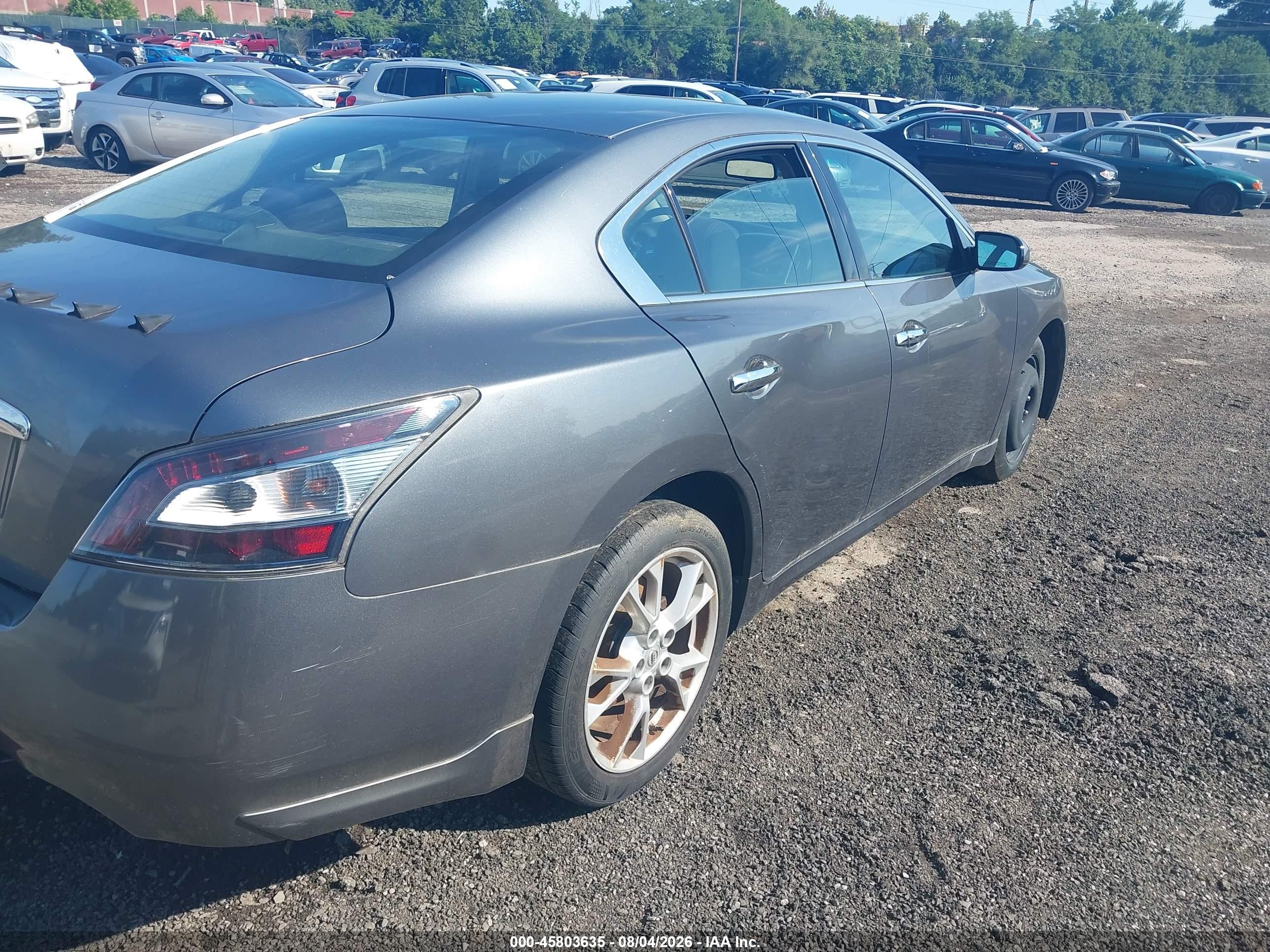 2014 Nissan Maxima 3.5 S Gray vin: 1N4AA5APXEC449014