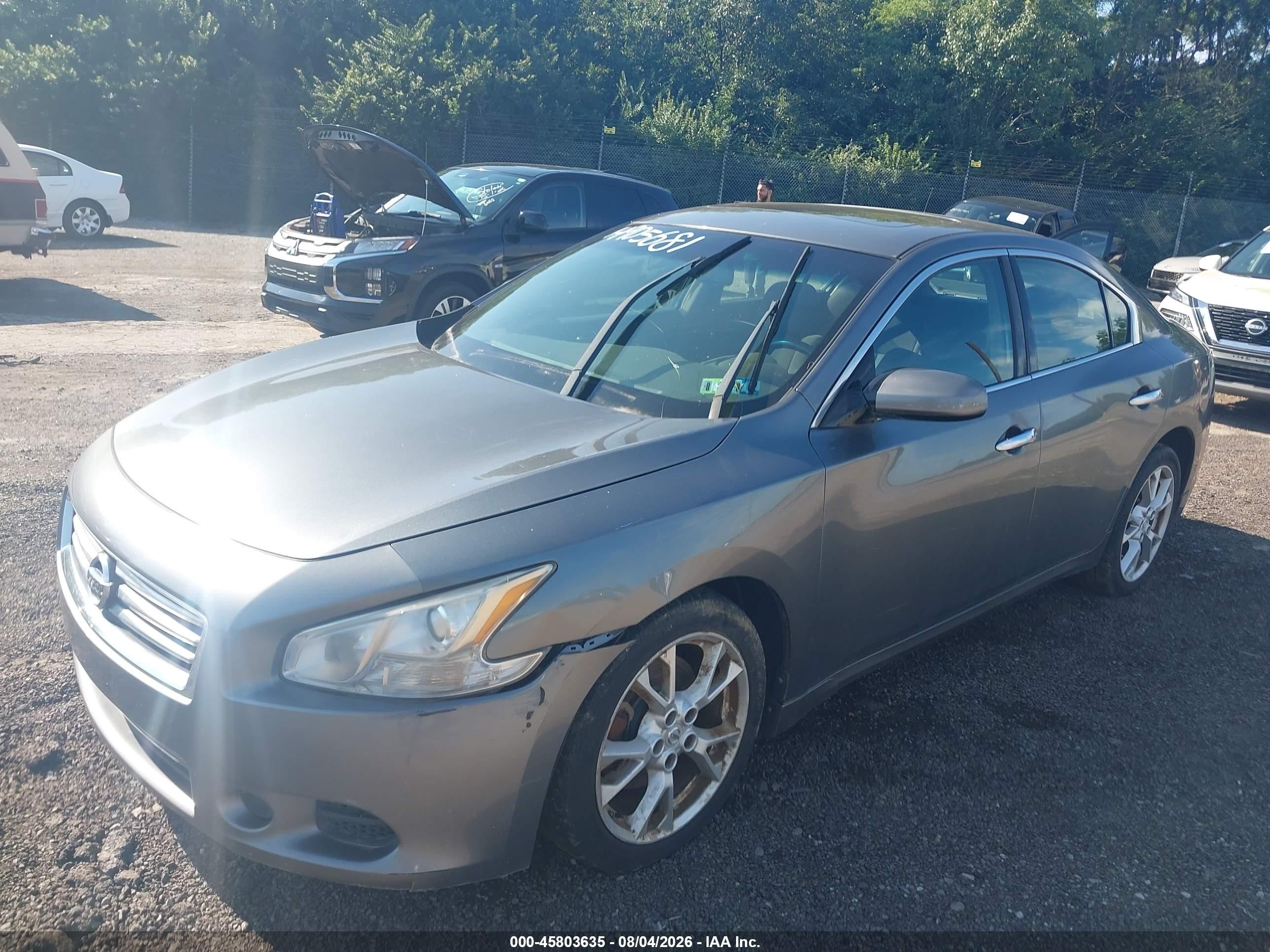 2014 Nissan Maxima 3.5 S Gray vin: 1N4AA5APXEC449014