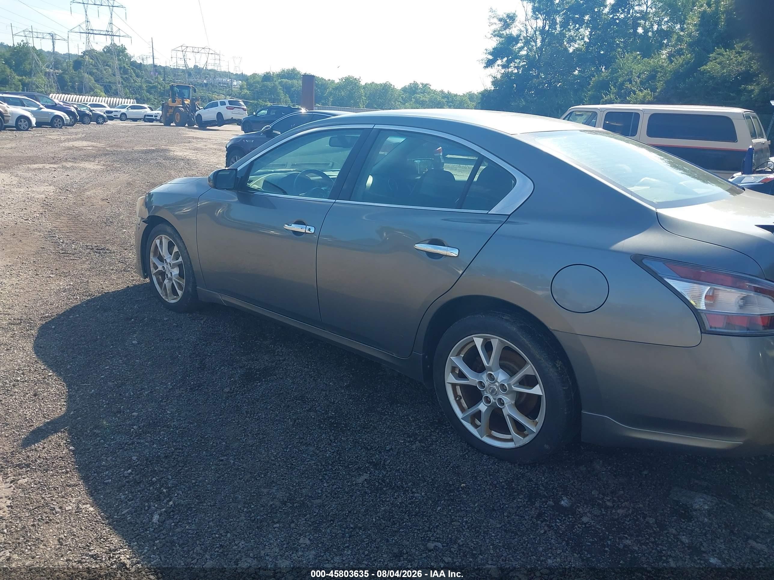 2014 Nissan Maxima 3.5 S Gray vin: 1N4AA5APXEC449014