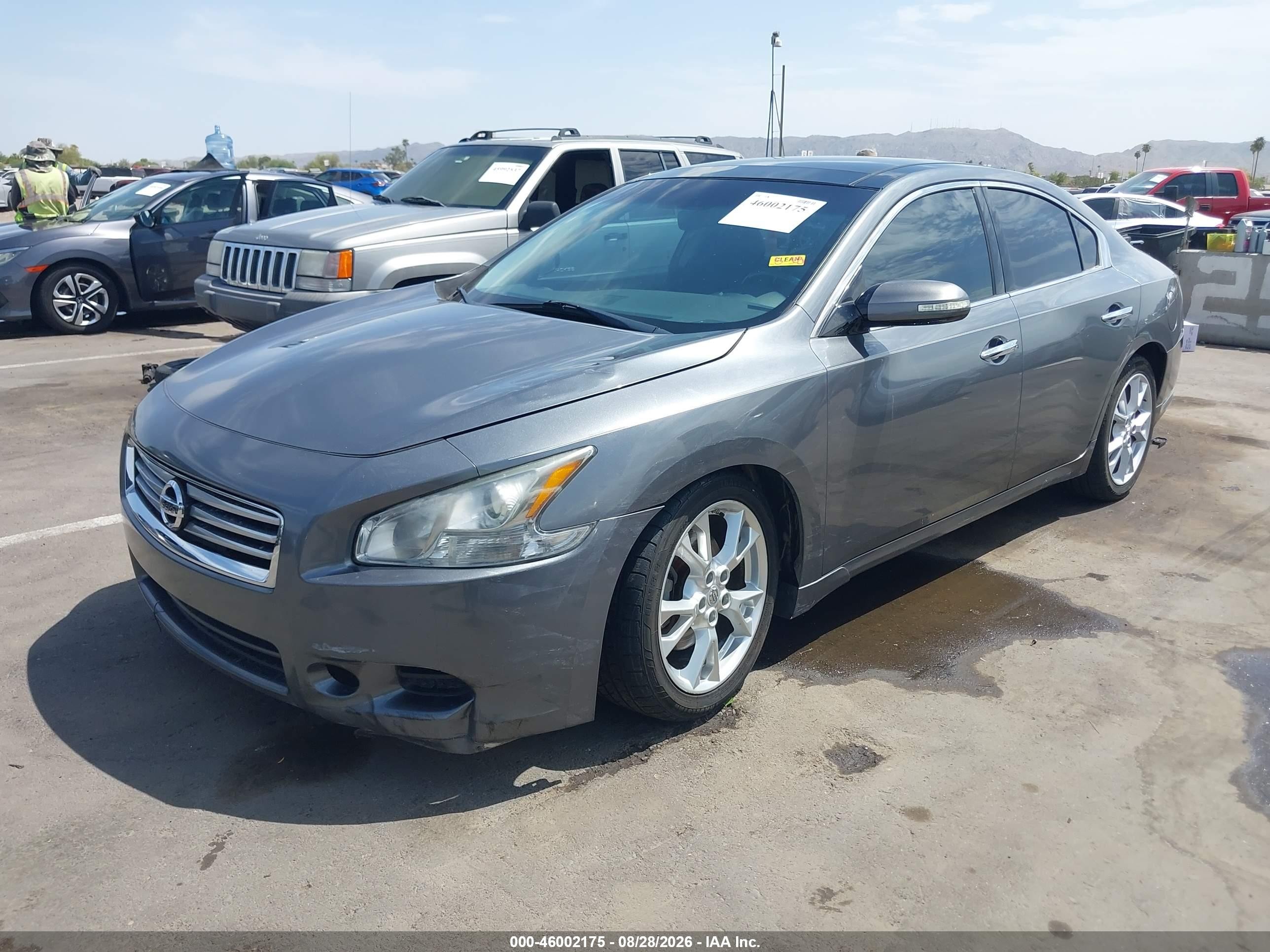 2014 Nissan Maxima 3.5 Sv Gray vin: 1N4AA5APXEC468114