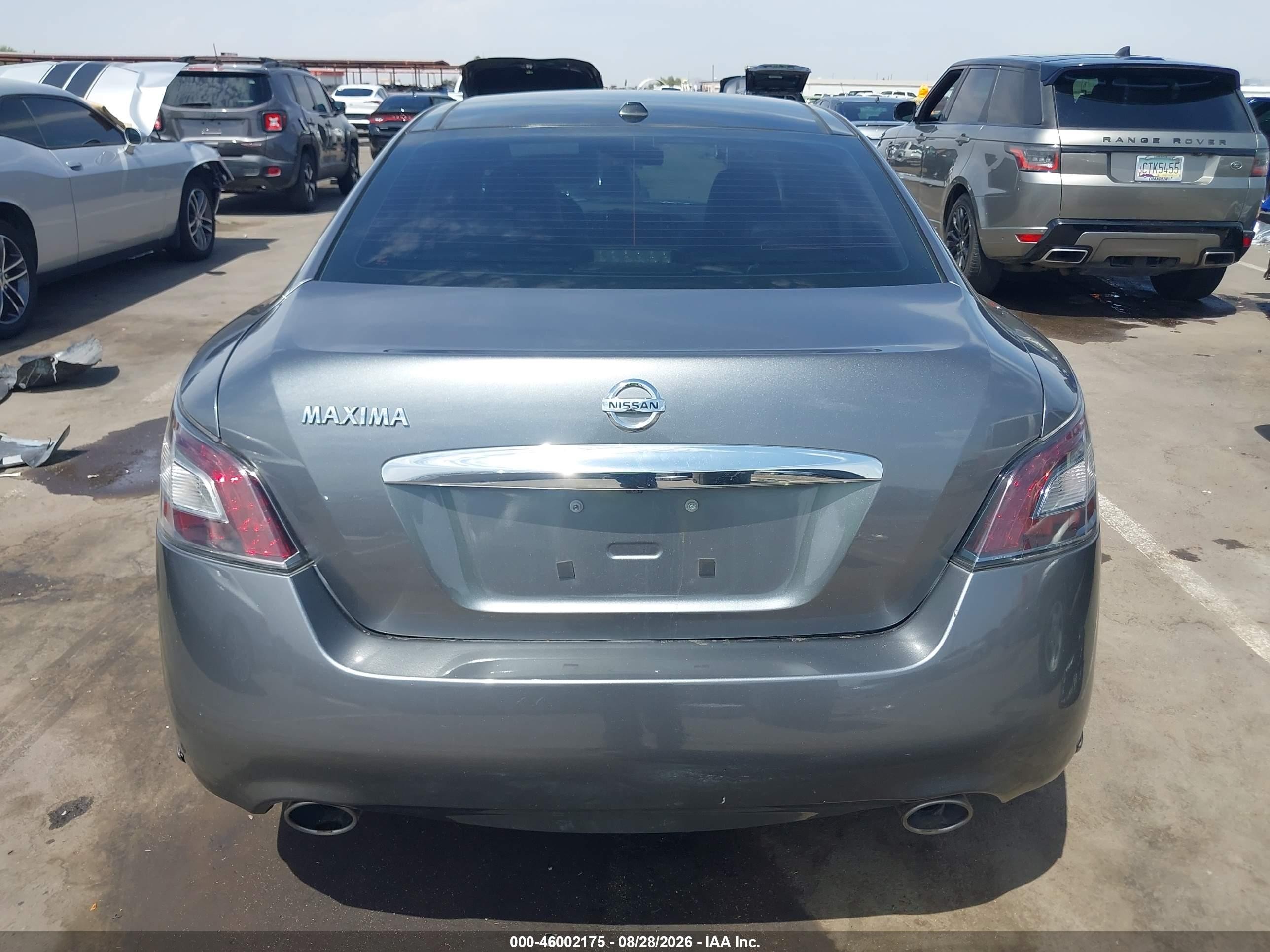2014 Nissan Maxima 3.5 Sv Gray vin: 1N4AA5APXEC468114