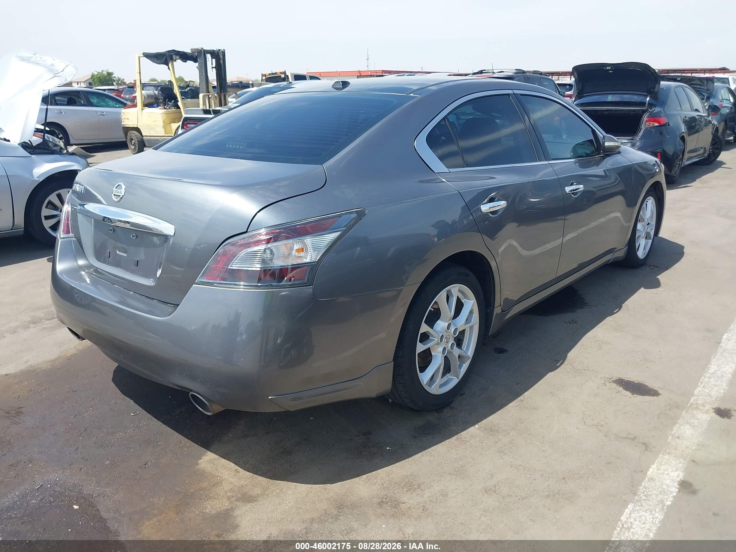 2014 Nissan Maxima 3.5 Sv Gray vin: 1N4AA5APXEC468114