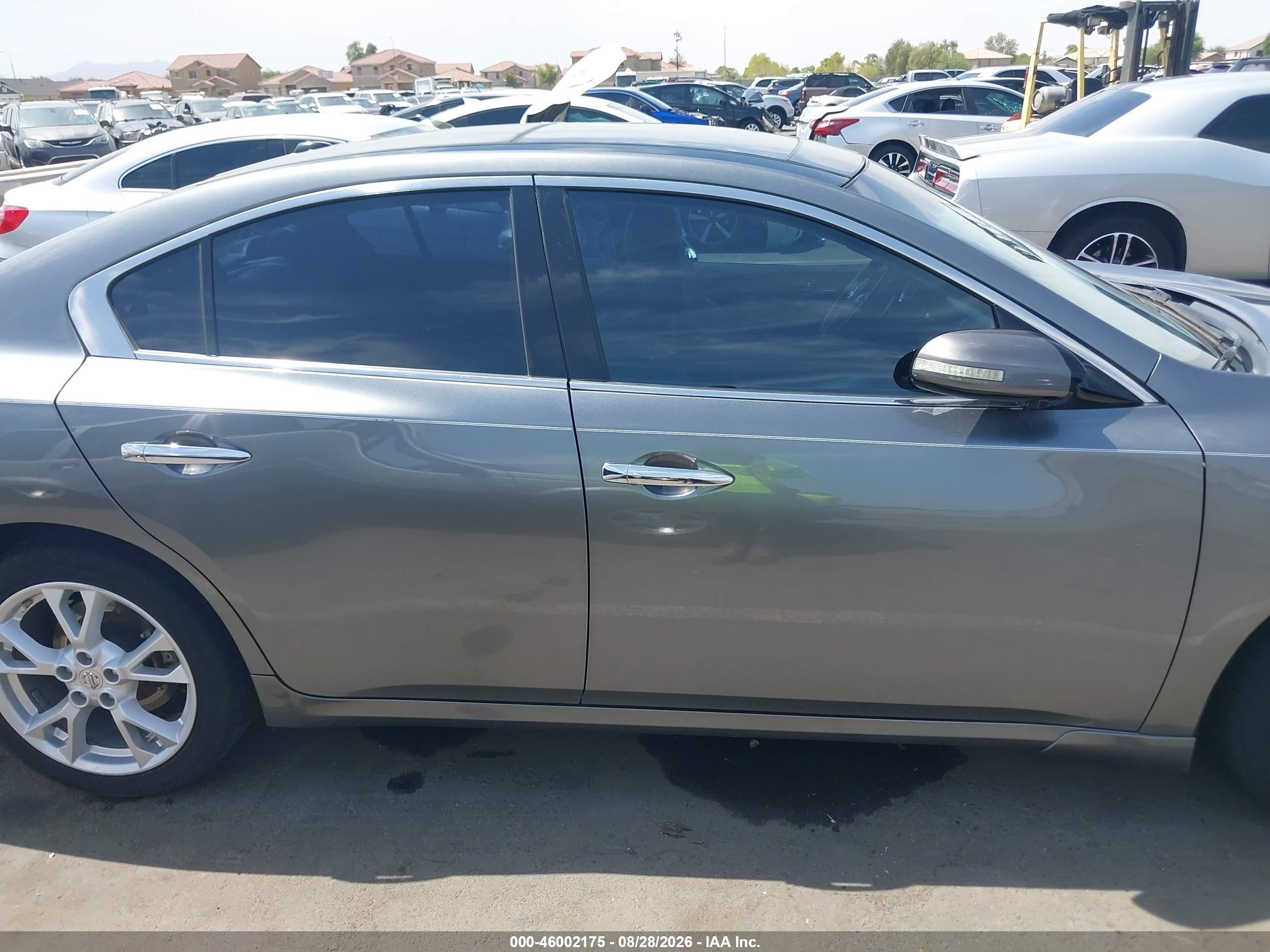 2014 Nissan Maxima 3.5 Sv Gray vin: 1N4AA5APXEC468114
