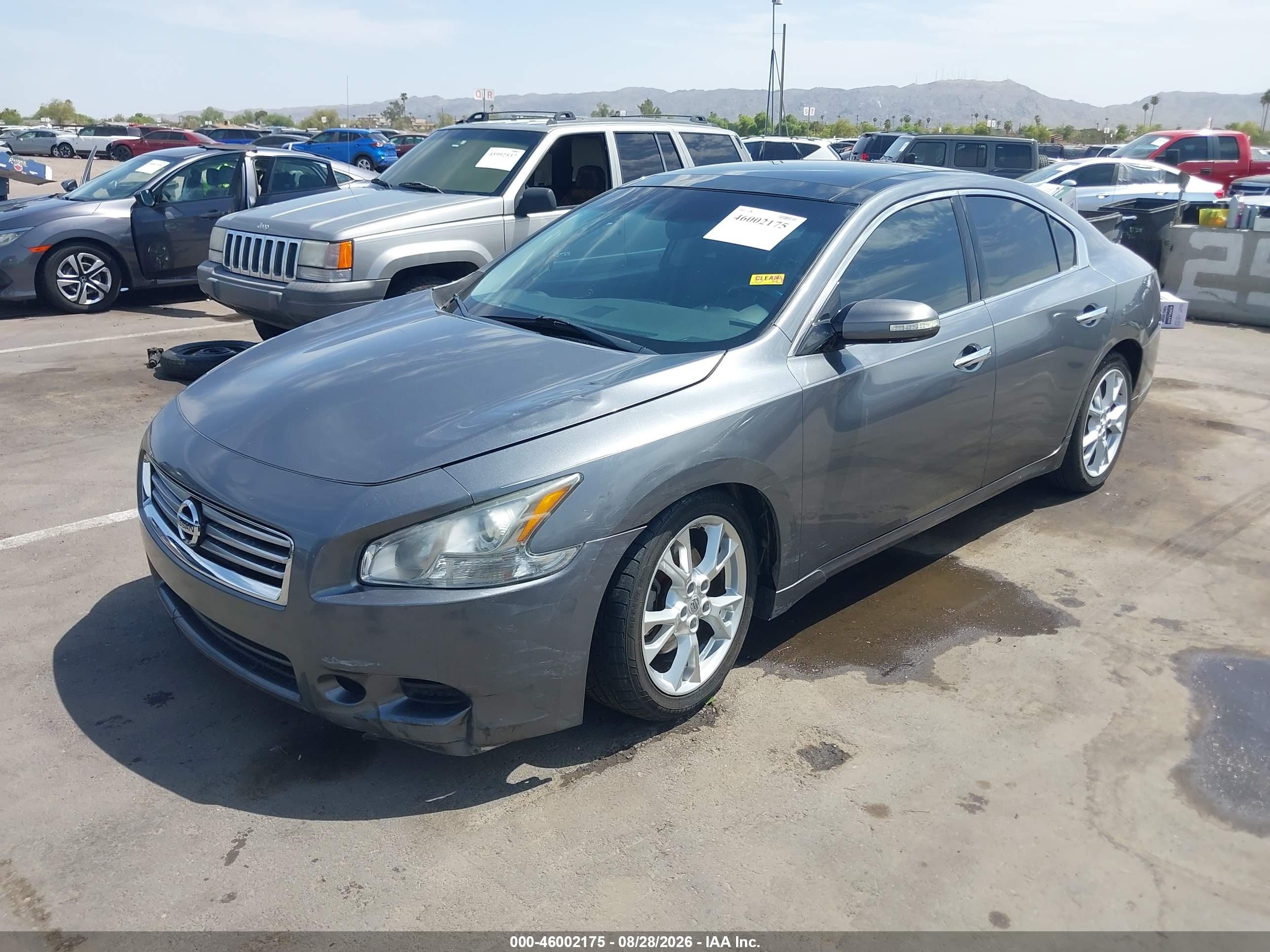 2014 Nissan Maxima 3.5 Sv Gray vin: 1N4AA5APXEC468114