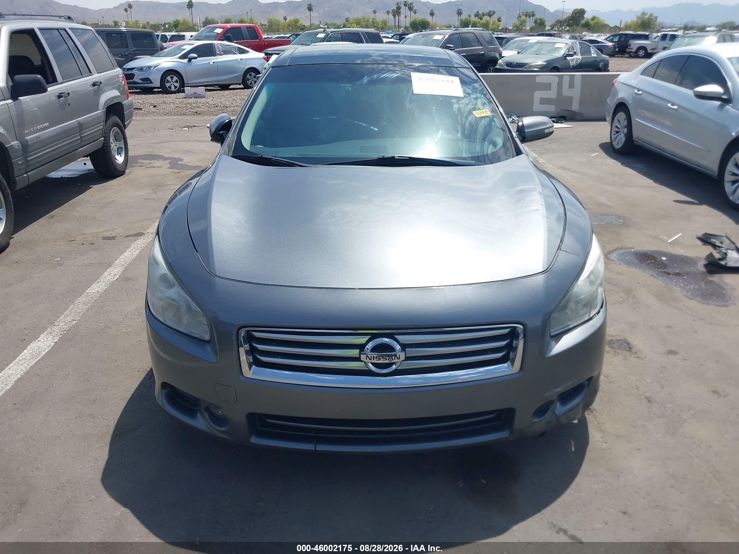 2014 Nissan Maxima 3.5 Sv Gray vin: 1N4AA5APXEC468114