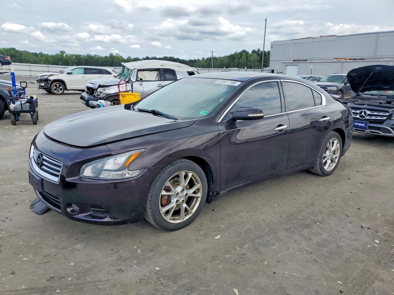 2014 Nissan Maxima 3.5 Sv Черный vin: 1N4AA5APXEC470087