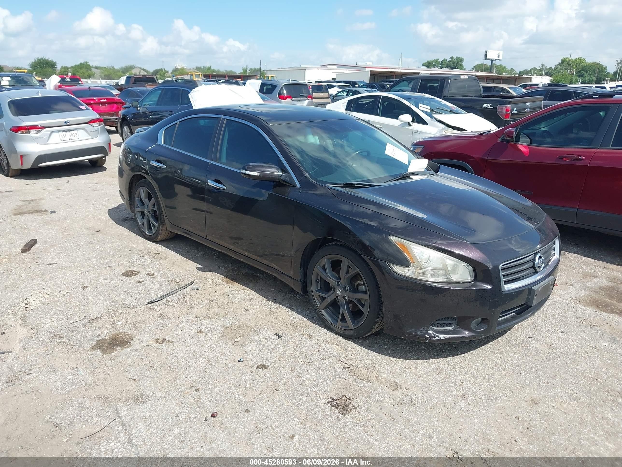 2014 Nissan Maxima 3.5 Sv Purple vin: 1N4AA5APXEC475273