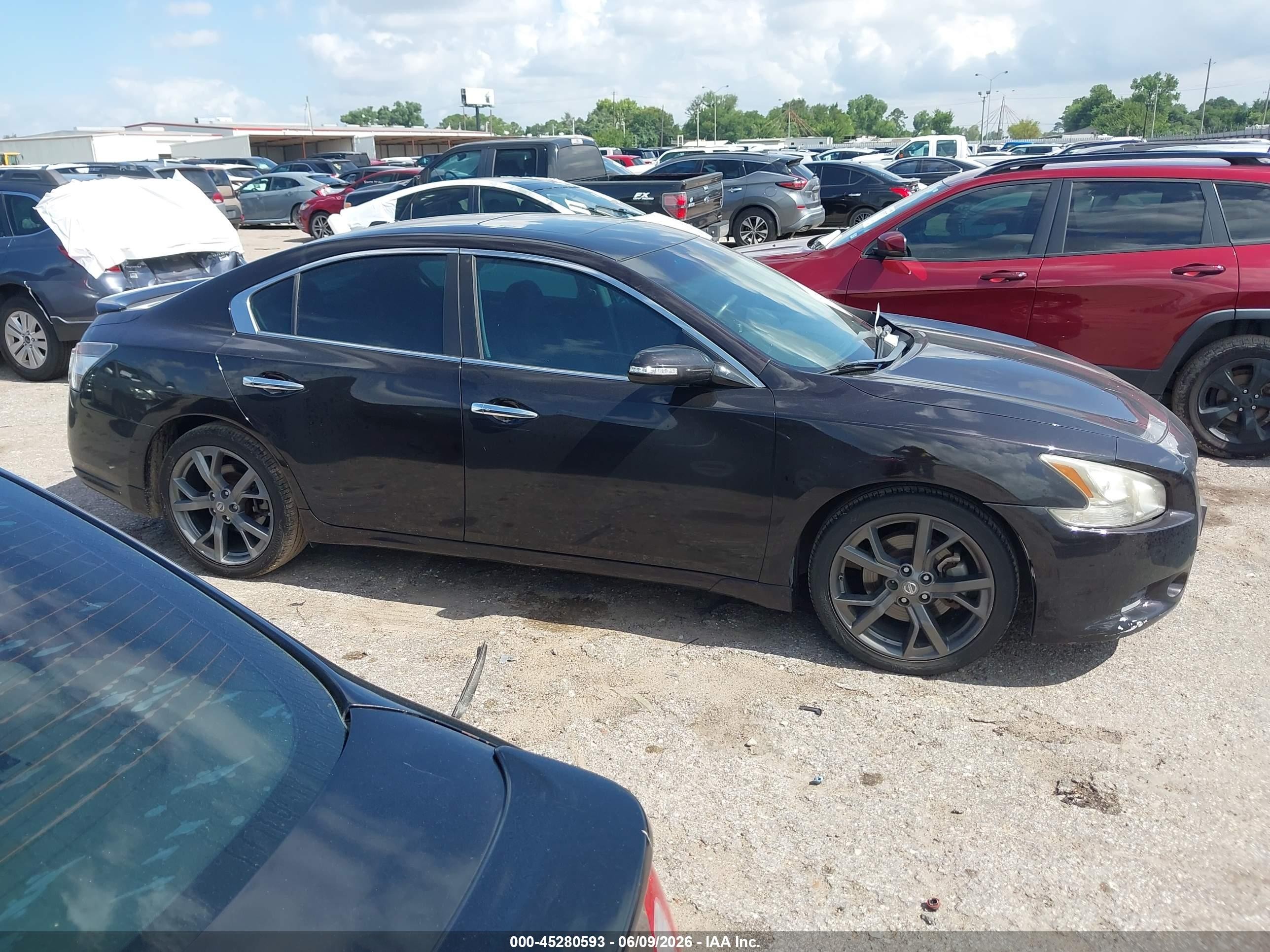 2014 Nissan Maxima 3.5 Sv Purple vin: 1N4AA5APXEC475273