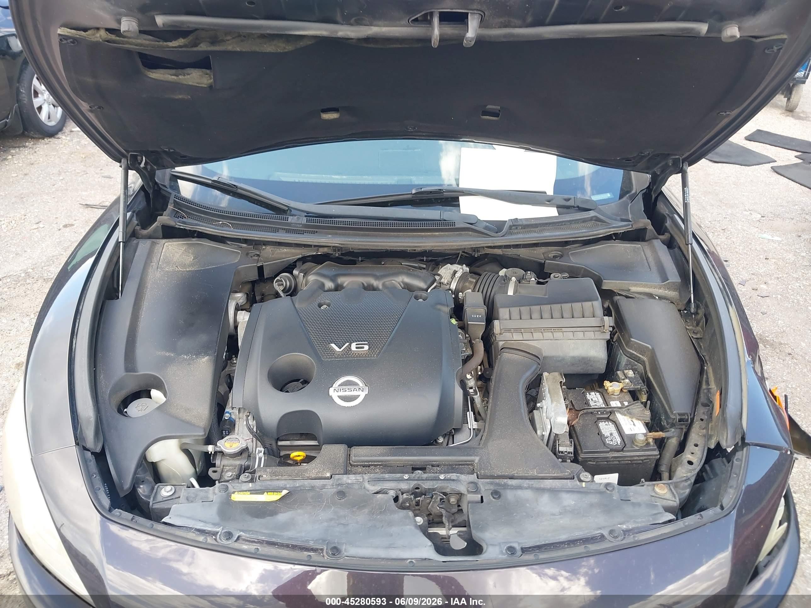 2014 Nissan Maxima 3.5 Sv Purple vin: 1N4AA5APXEC475273