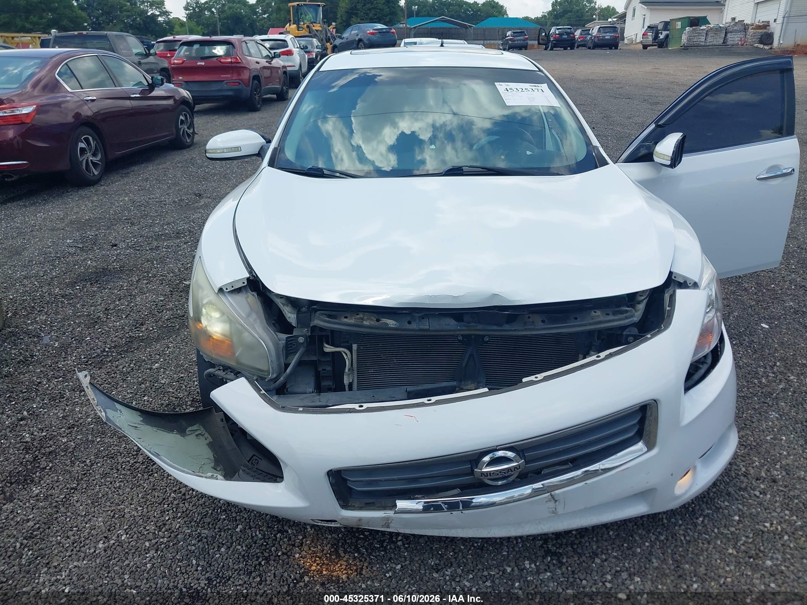 2014 Nissan Maxima 3.5 Sv Белый vin: 1N4AA5APXEC477346