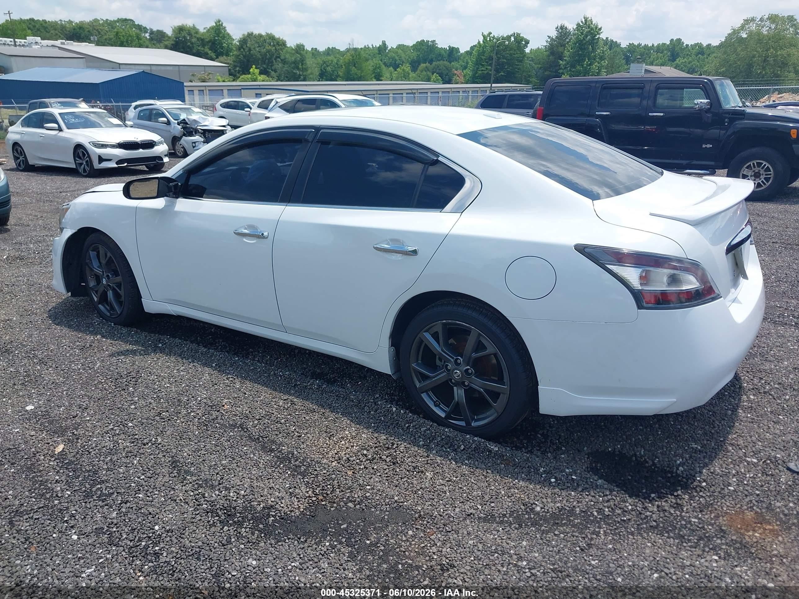 2014 Nissan Maxima 3.5 Sv Белый vin: 1N4AA5APXEC477346