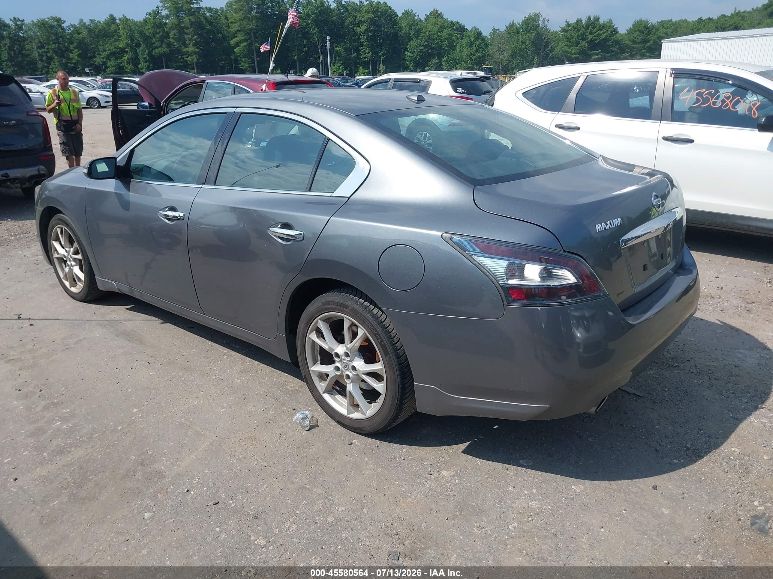 2014 Nissan Maxima 3.5 Sv Silver vin: 1N4AA5APXEC477749