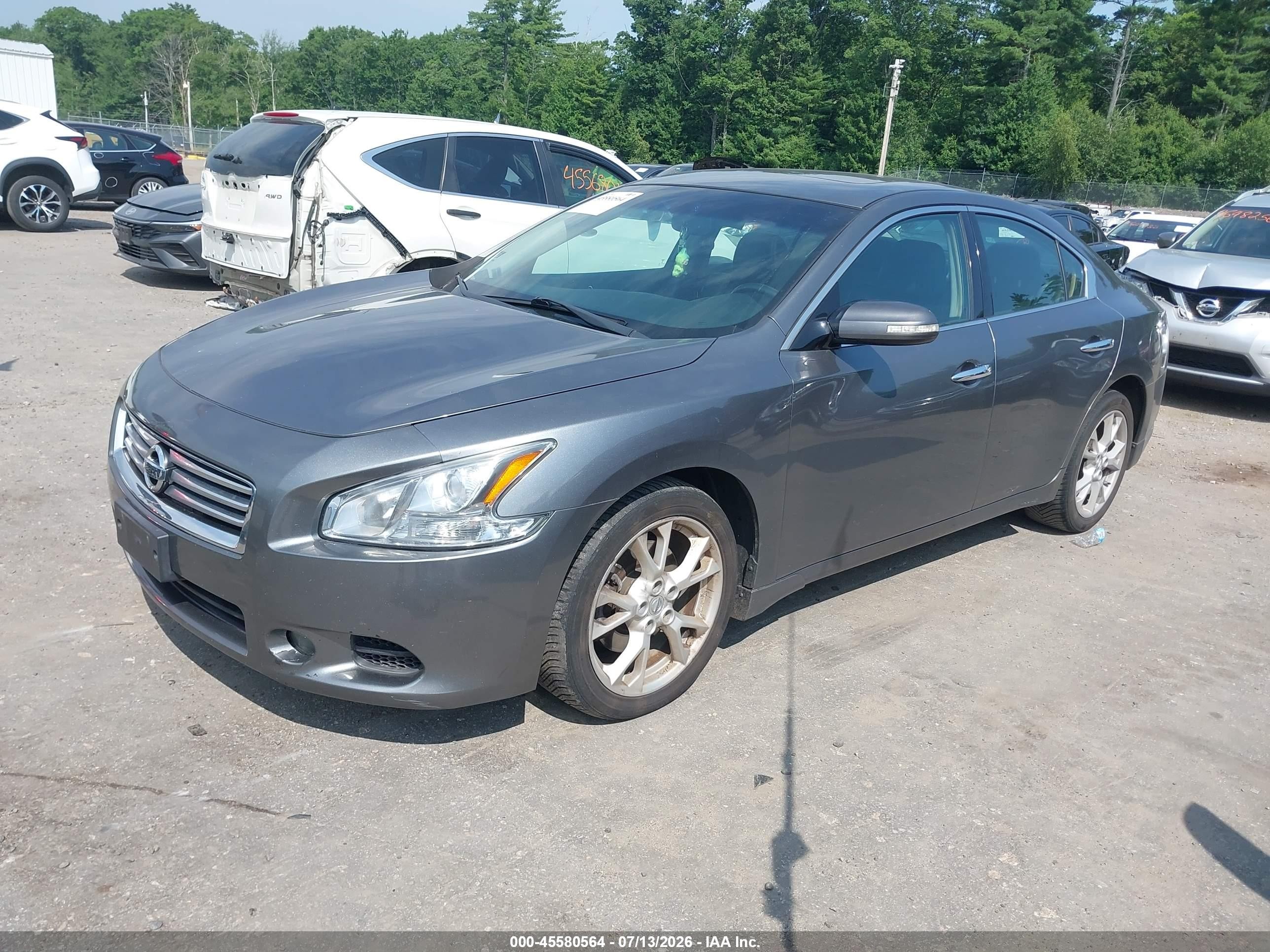 2014 Nissan Maxima 3.5 Sv Silver vin: 1N4AA5APXEC477749