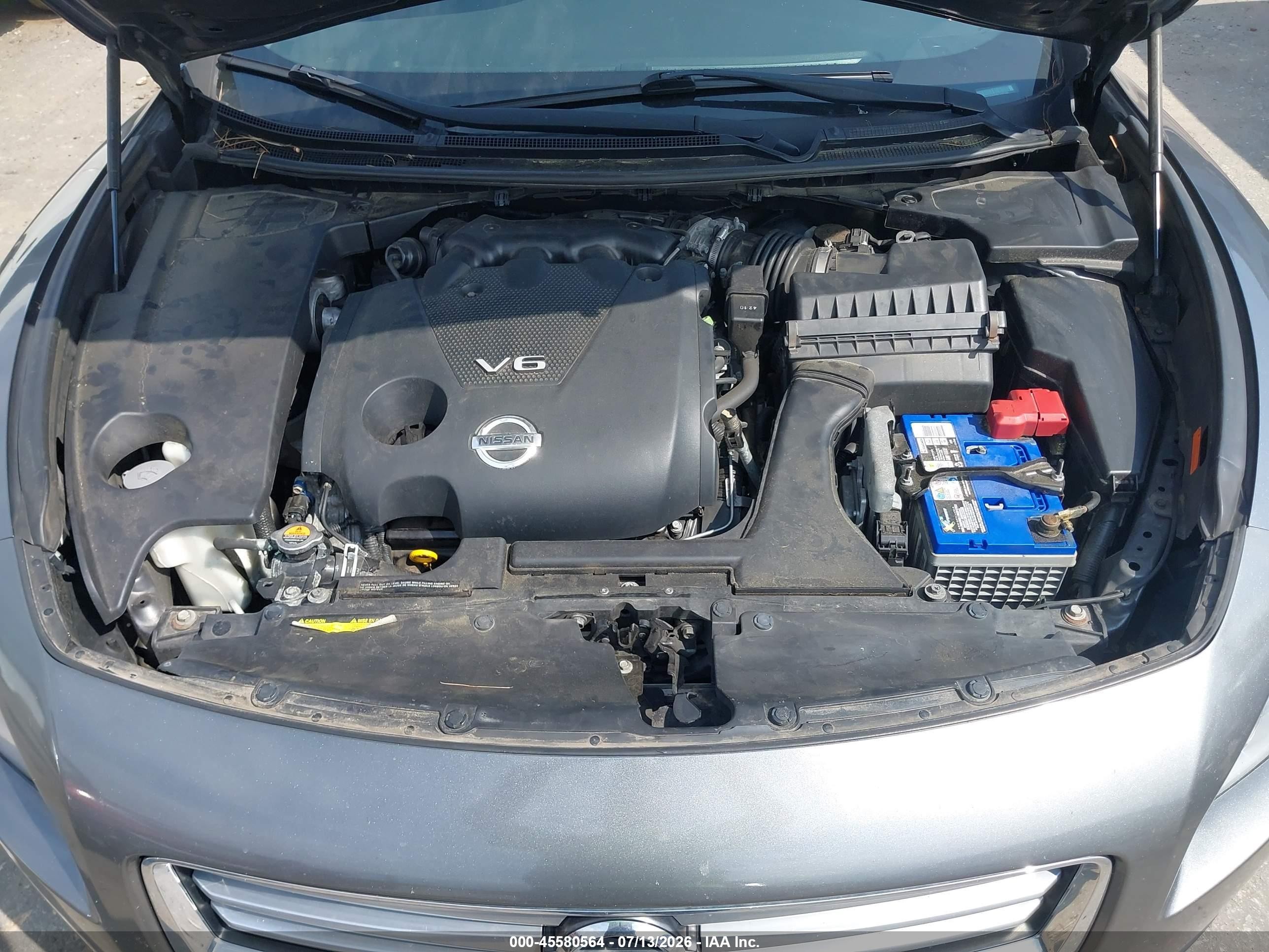 2014 Nissan Maxima 3.5 Sv Silver vin: 1N4AA5APXEC477749
