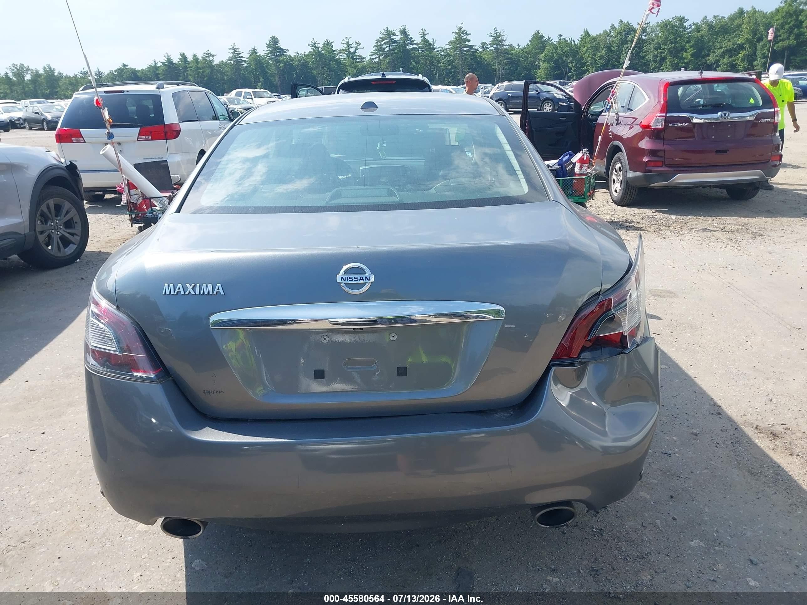 2014 Nissan Maxima 3.5 Sv Silver vin: 1N4AA5APXEC477749