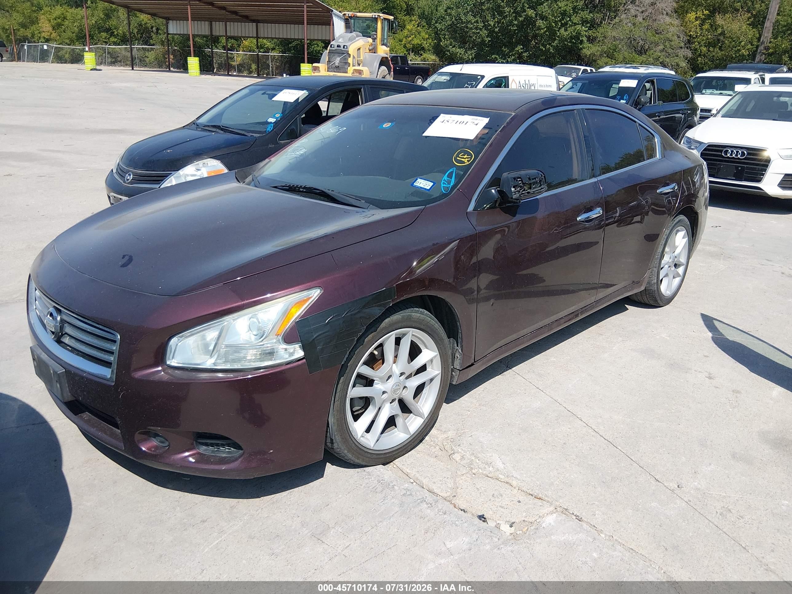 2014 Nissan Maxima 3.5 S/3.5 Sv Maroon vin: 1N4AA5APXEC486869