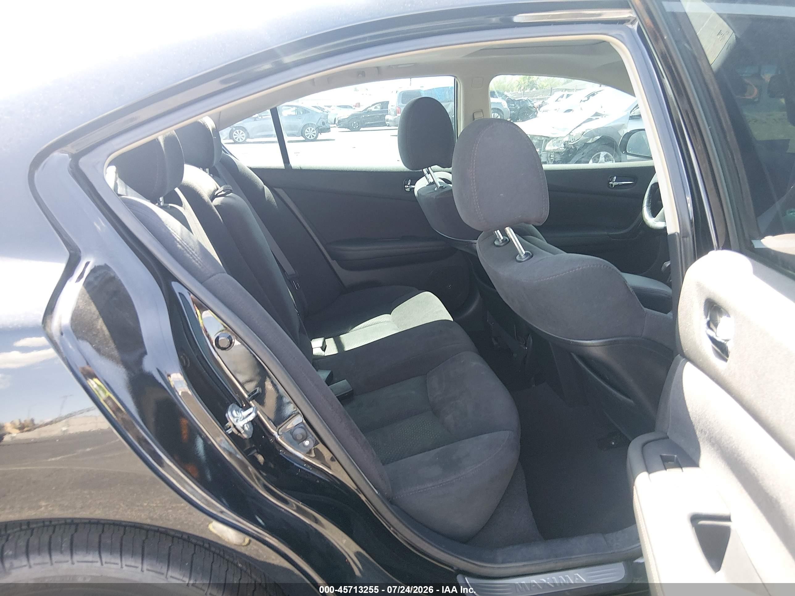 2014 Nissan Maxima 3.5 S Black vin: 1N4AA5APXEC490520