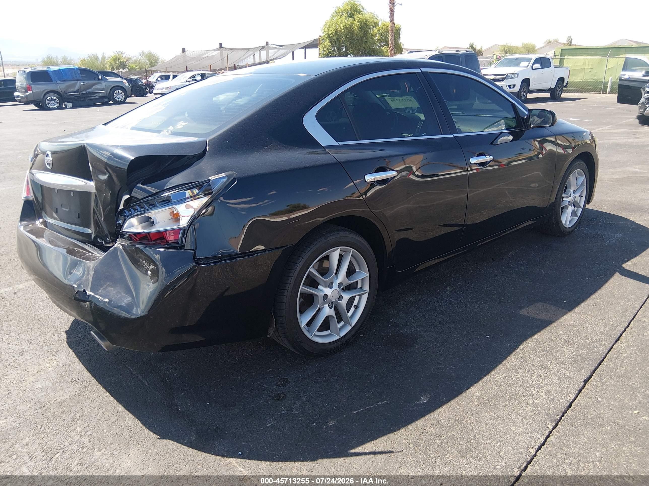 2014 Nissan Maxima 3.5 S Black vin: 1N4AA5APXEC490520