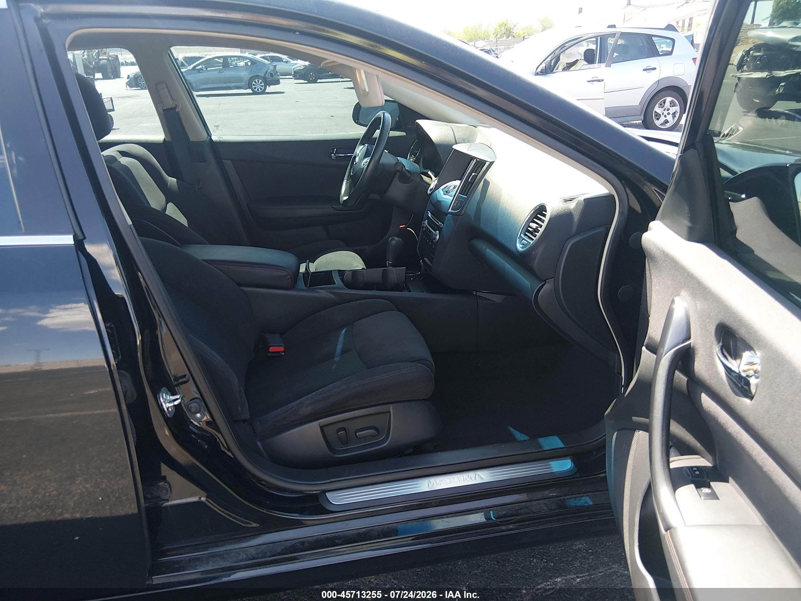 2014 Nissan Maxima 3.5 S Black vin: 1N4AA5APXEC490520