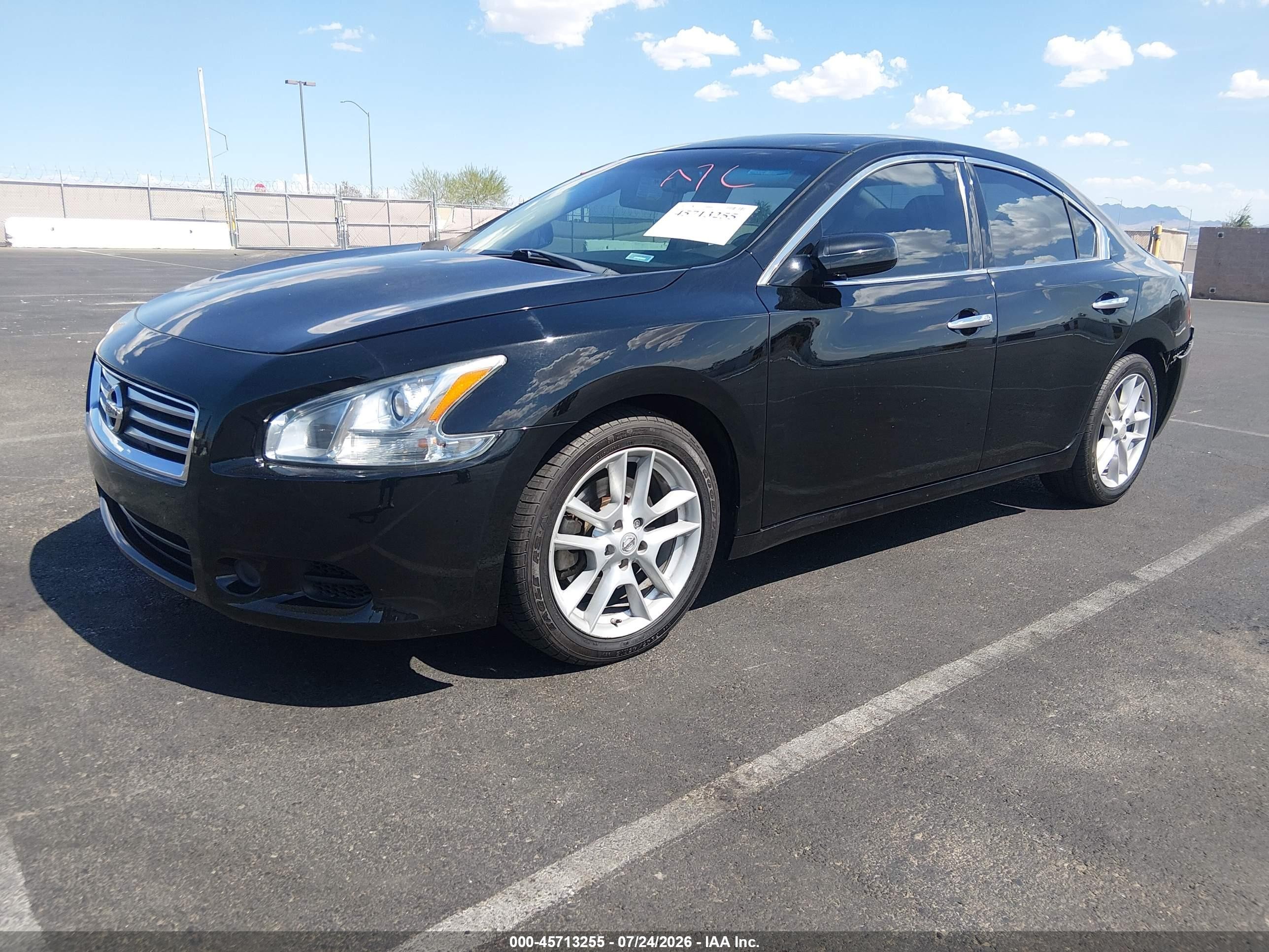 2014 Nissan Maxima 3.5 S Black vin: 1N4AA5APXEC490520
