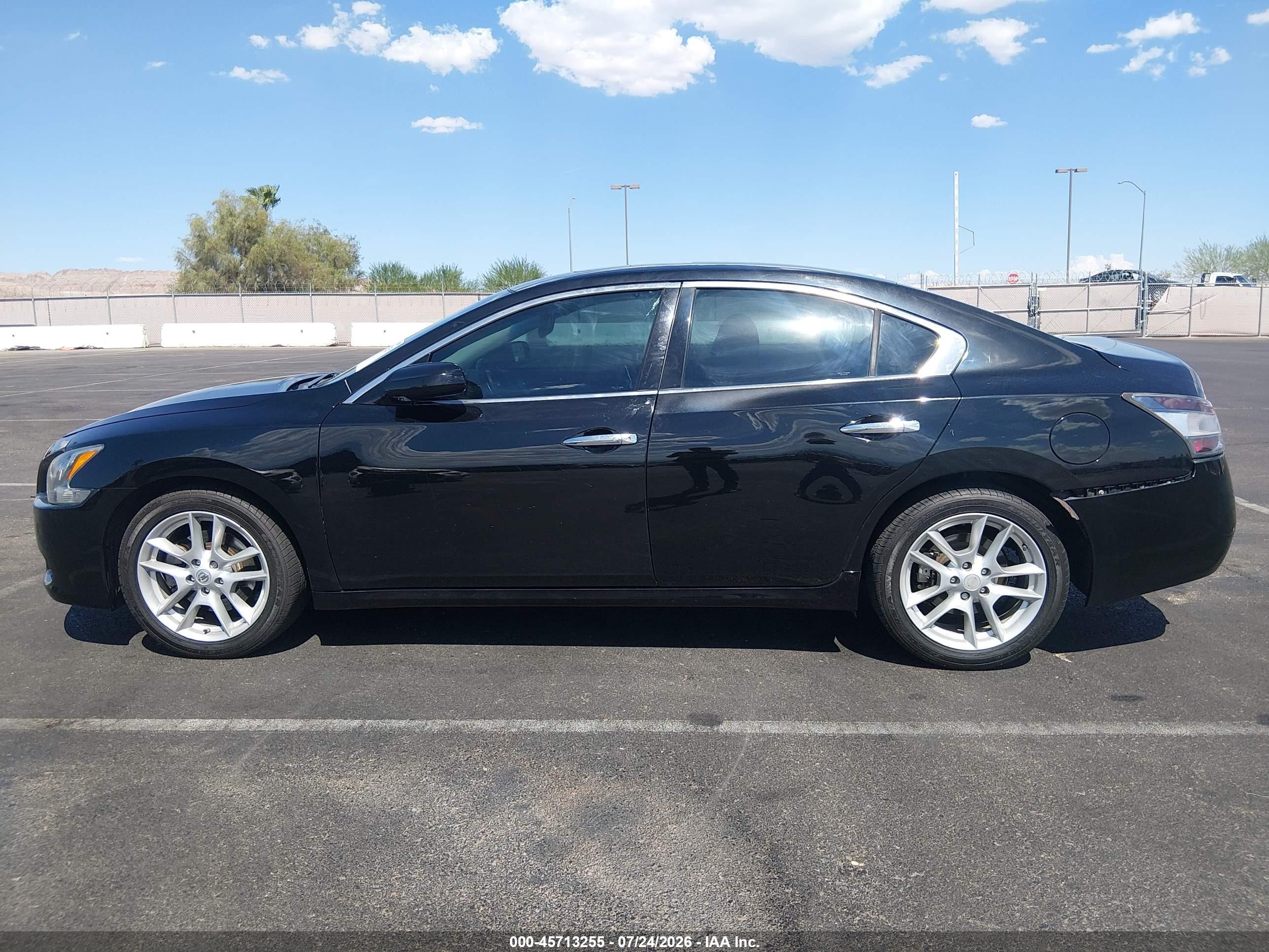 2014 Nissan Maxima 3.5 S Black vin: 1N4AA5APXEC490520