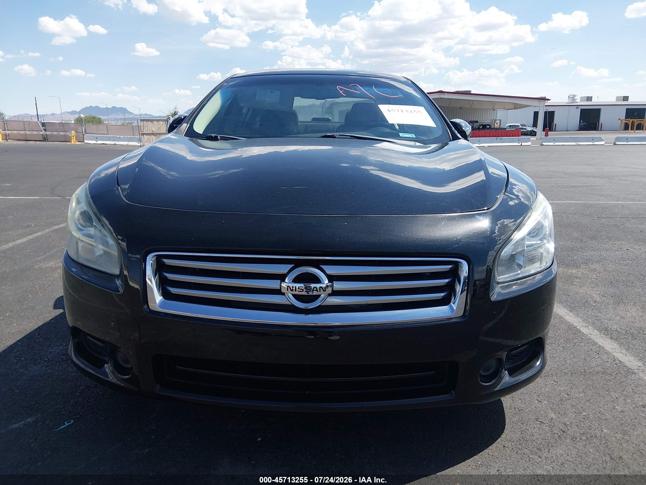 2014 Nissan Maxima 3.5 S Black vin: 1N4AA5APXEC490520